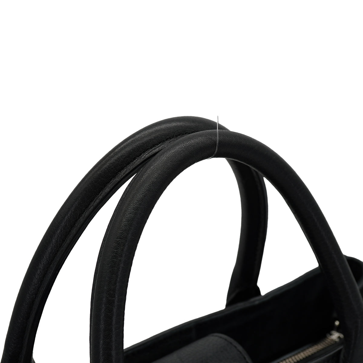 CHANEL NEO EXECUTIVE TOTE SHOULDER BAG BLACK LEATHER SILVER HARDWARE 90330949