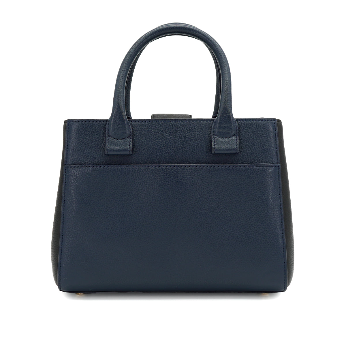 CHANEL NEO EXECUTIVE TOTE SHOULDER BAG NAVY LEATHER GOLD HARDWARE 90330702