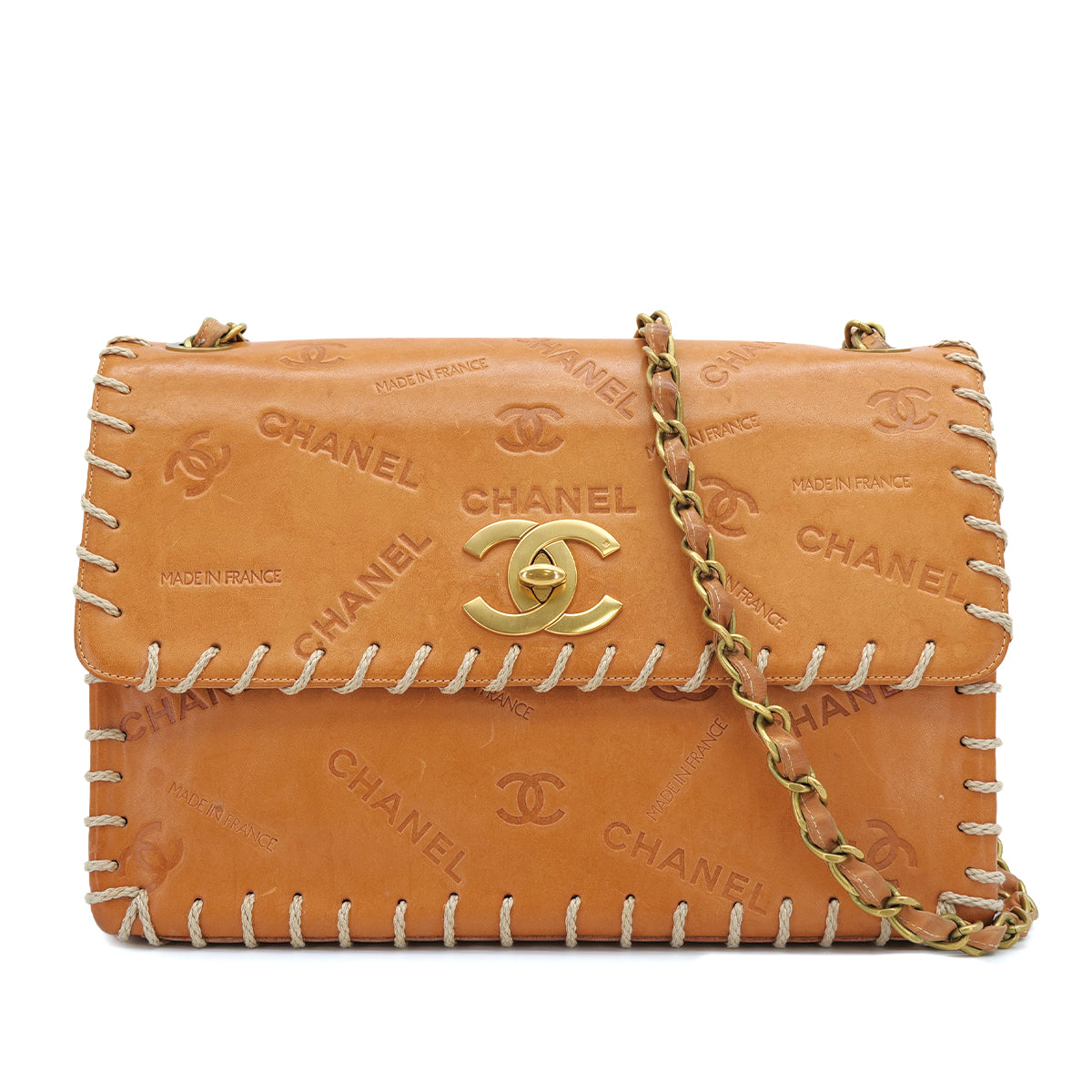 CHANEL_VINTAGE_COCOMARK_LOGO_EMBOSSED_CHAIN_SHOULDER_BAG_LIGHT_BROWN_LEATHER_90311983_japan