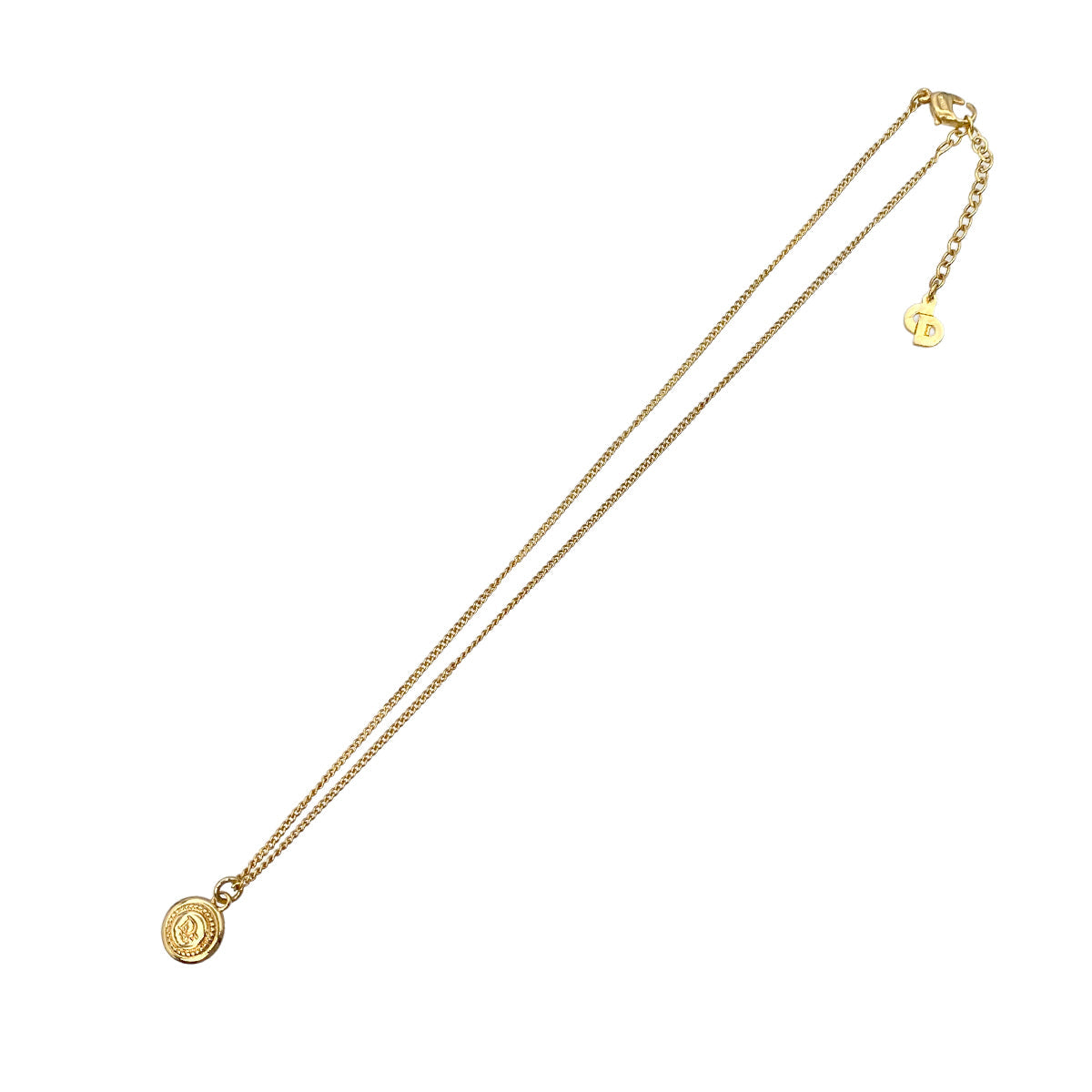 CHRISTIAN DIOR NECKLACE CD LOGO GOLD ACCESSORY 90322212