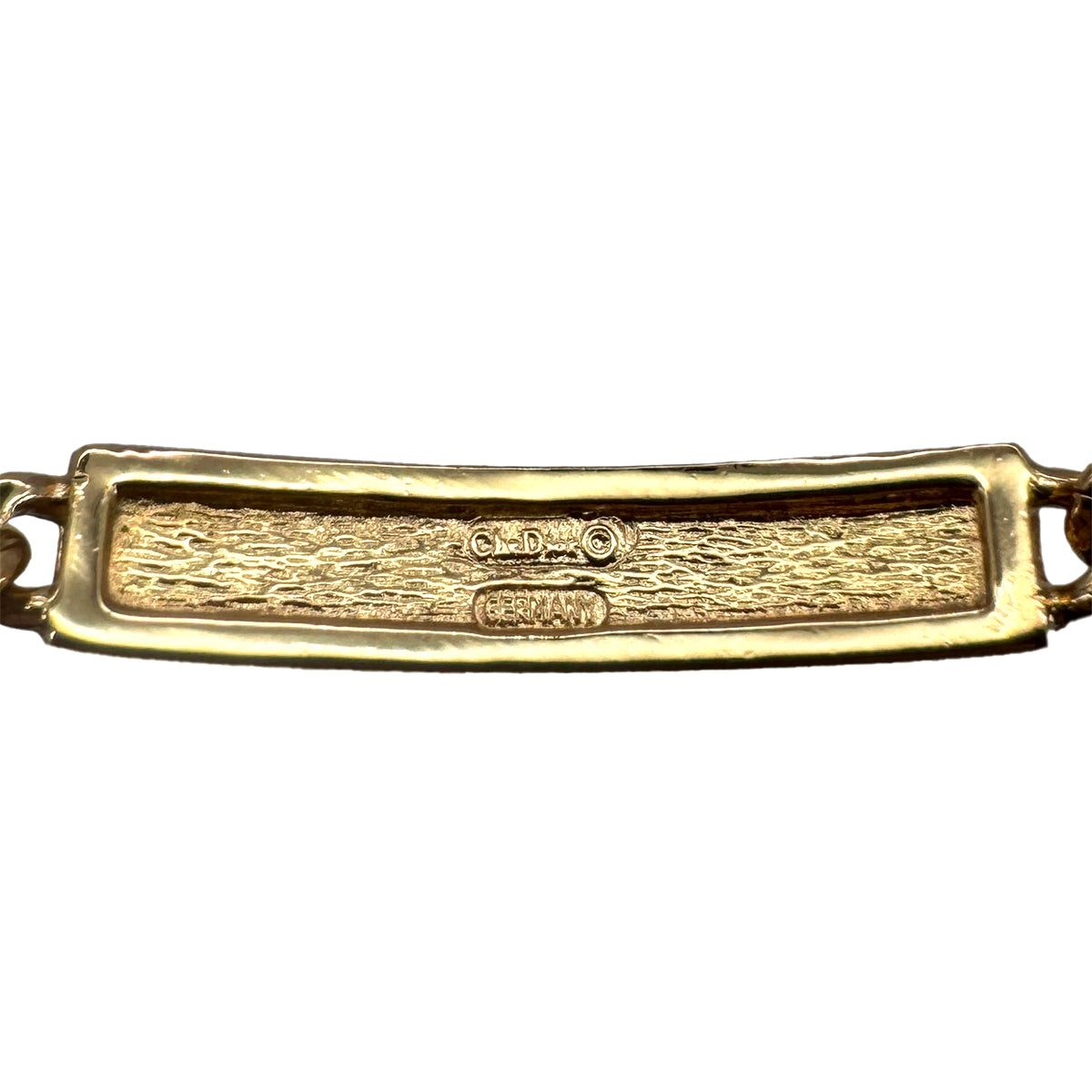 CHRISTIAN DIOR BRACELET CD LOGO PLATE GOLD ACCESSORY 90322198
