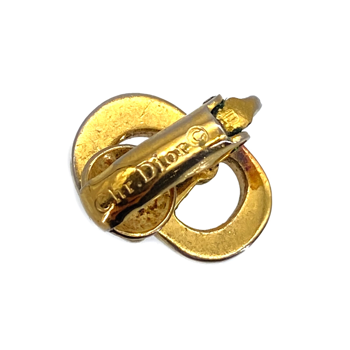 CHRISTIAN DIOR EARRINGS CD LOGO GOLD ACCESSORY 90326698