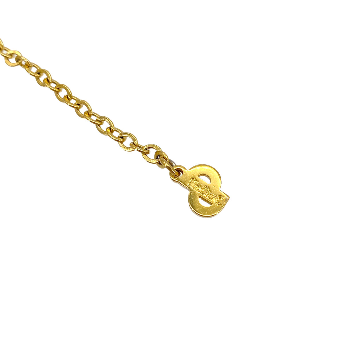 CHRISTIAN DIOR NECKLACE CD LOGO GOLD ACCESSORY 90322215