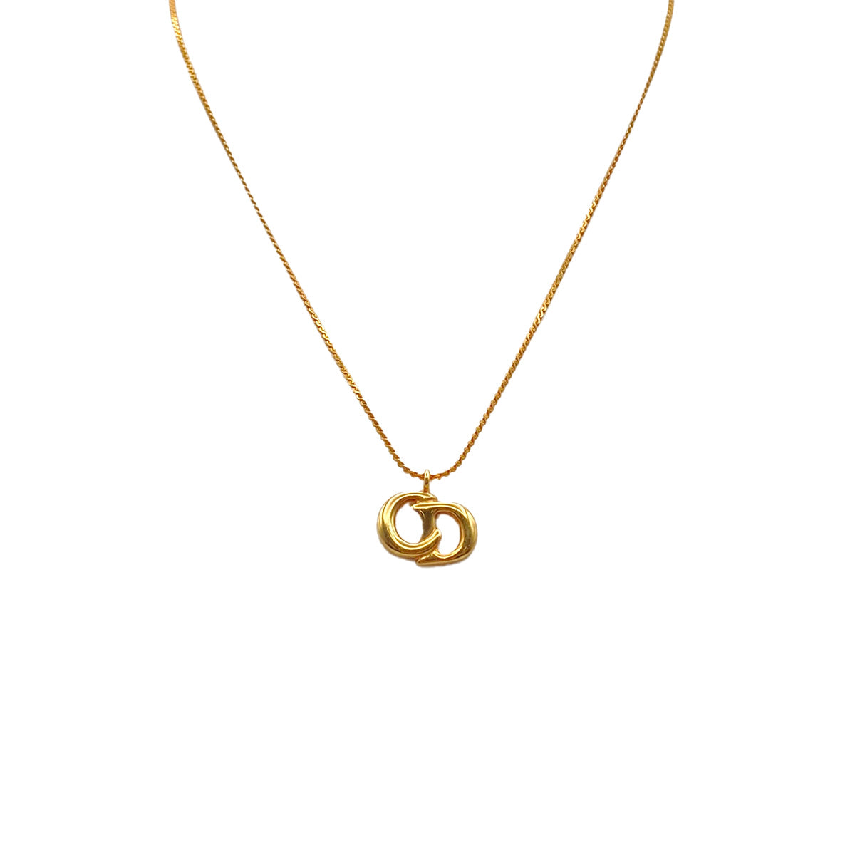 CHRISTIAN DIOR NECKLACE CD LOGO GOLD ACCESSORY 90327621