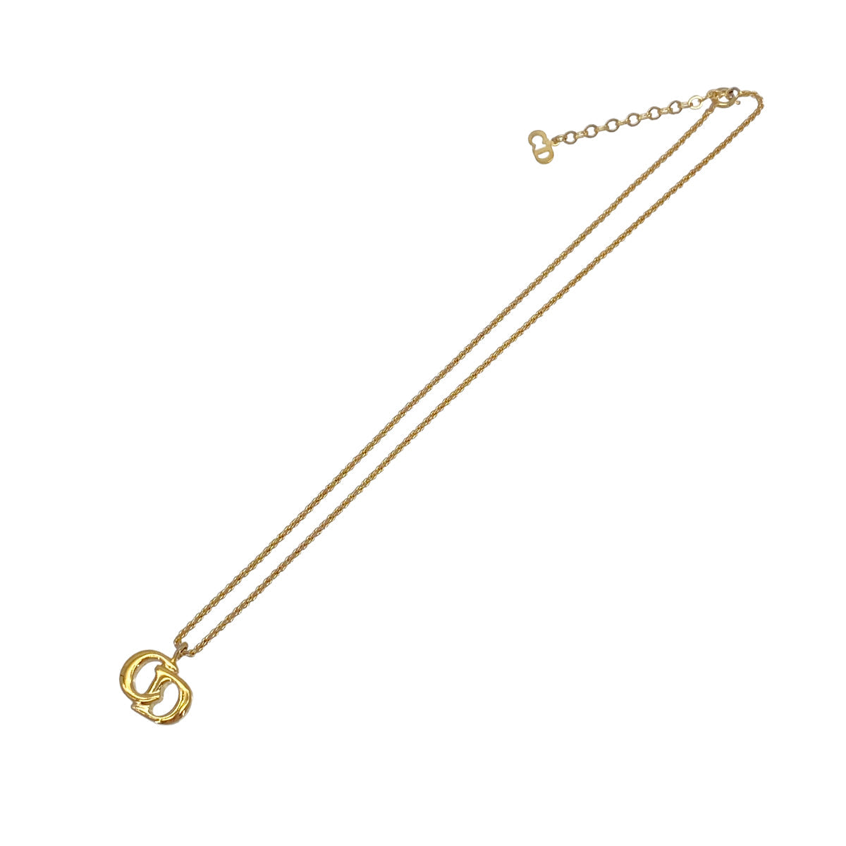 CHRISTIAN DIOR NECKLACE CD LOGO GOLD ACCESSORY 90324647