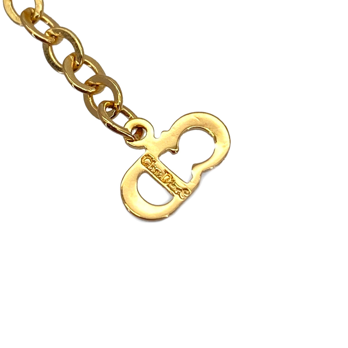 CHRISTIAN DIOR NECKLACE CD LOGO OVAL GOLD ACCESSORY 90326679