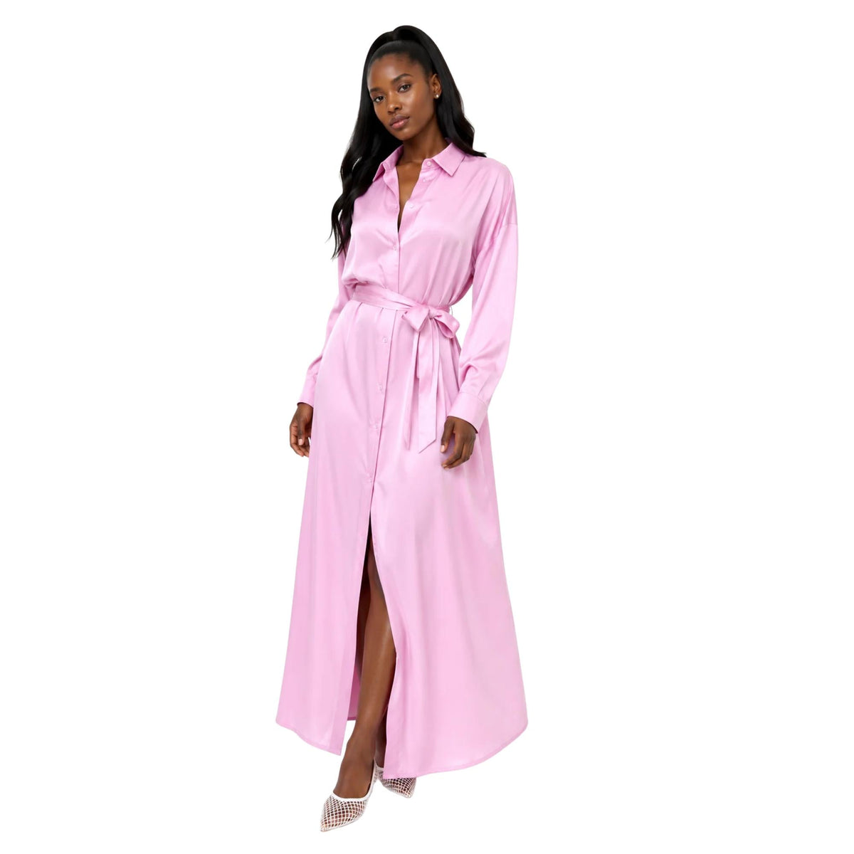 CLASSIC BELTED SHIRT DRESS فستان “THE SIGNATURE”