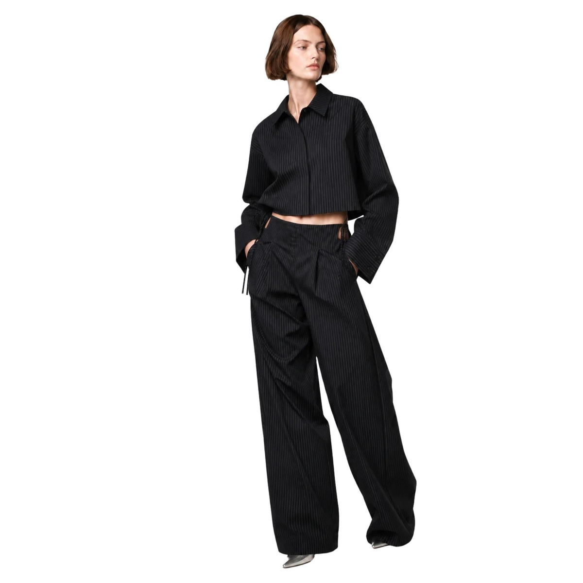 CROPPED LONG-SLEEVE SHIRT قميص “PUSHKIN”