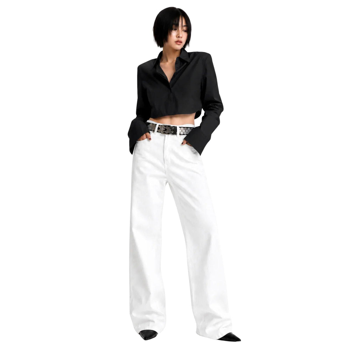 fCROPPED OVERSIZED SHIRT (قميص) “APGUJEONG”