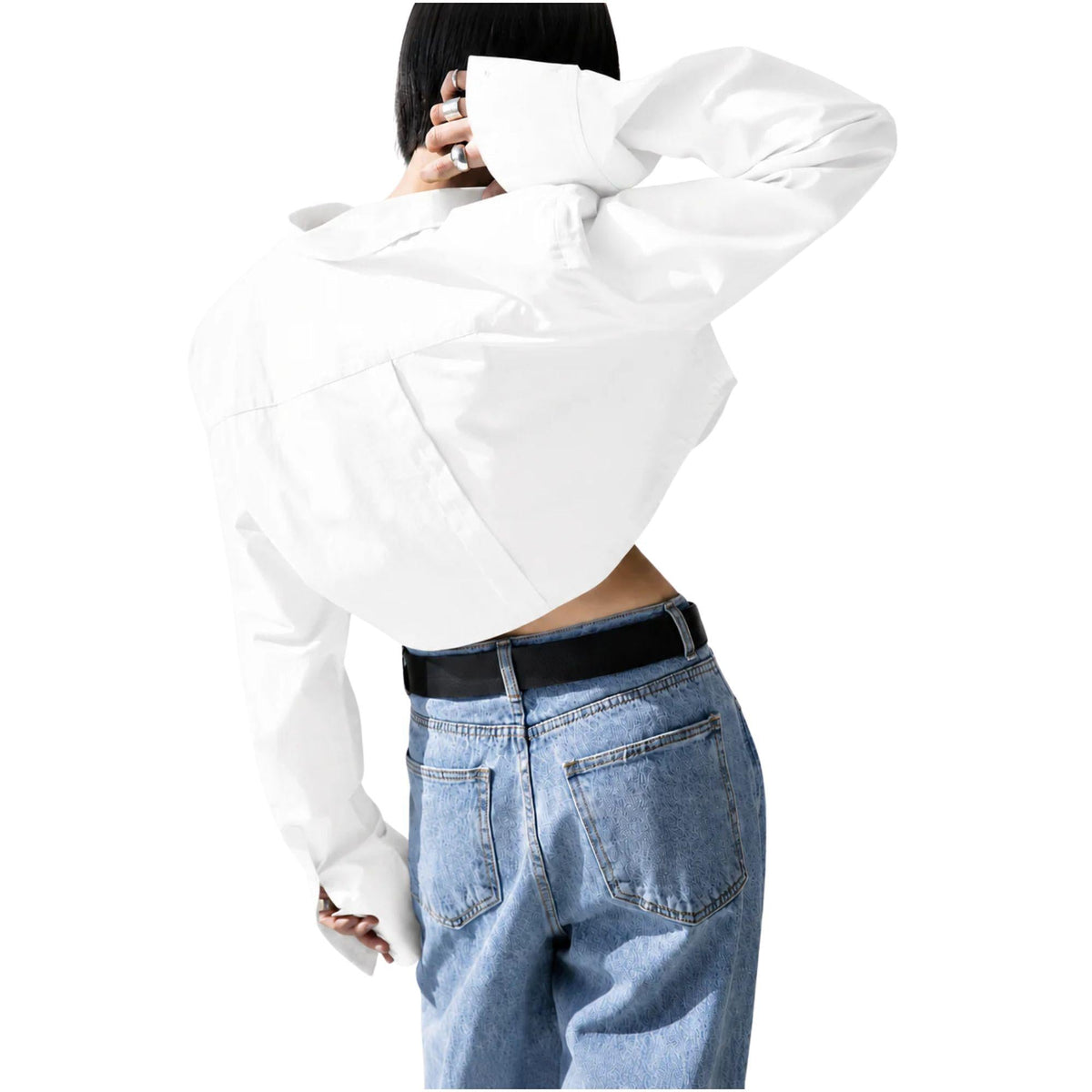 fCROPPED OVERSIZED SHIRT (قميص) “APGUJEONG”