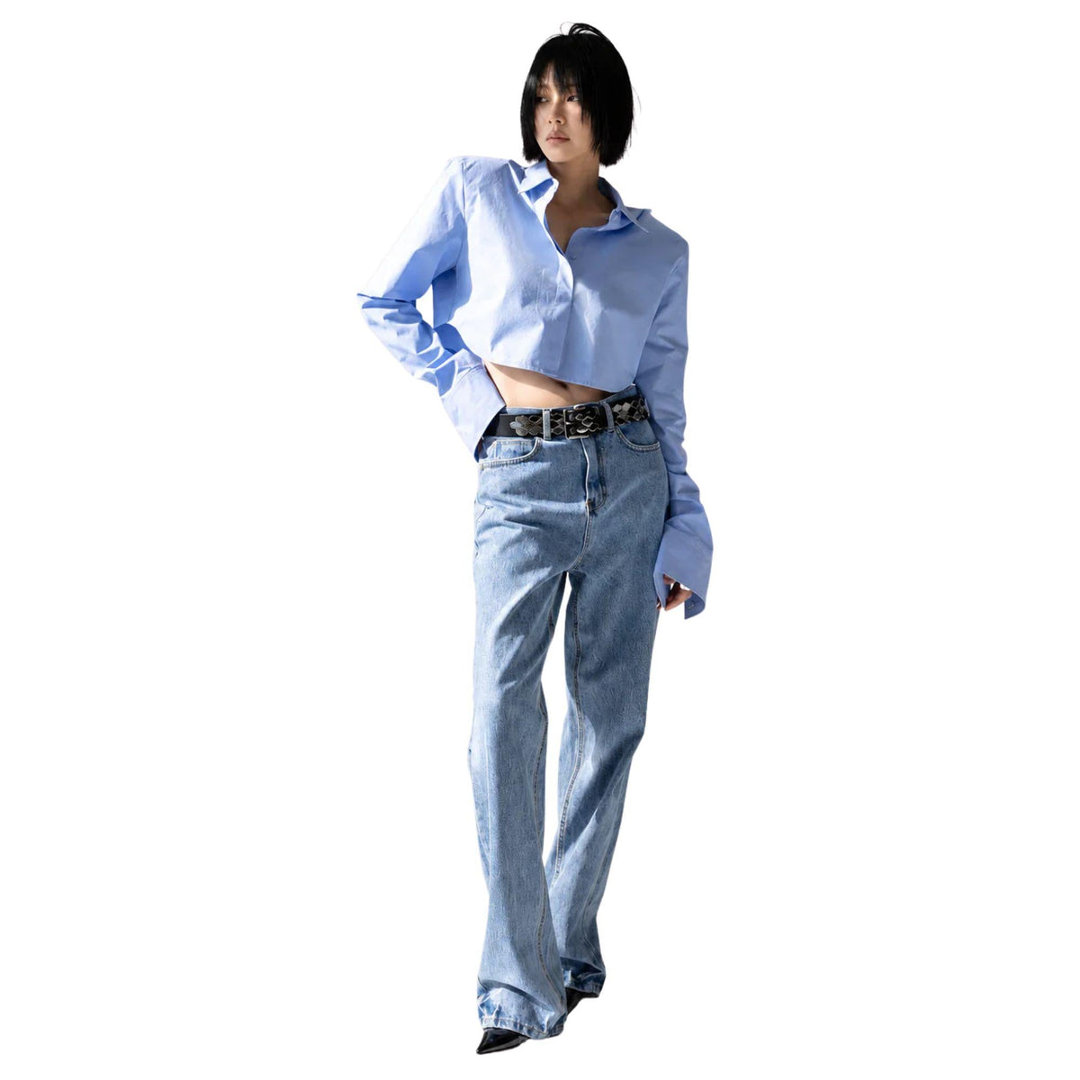 fCROPPED OVERSIZED SHIRT (قميص) “APGUJEONG”