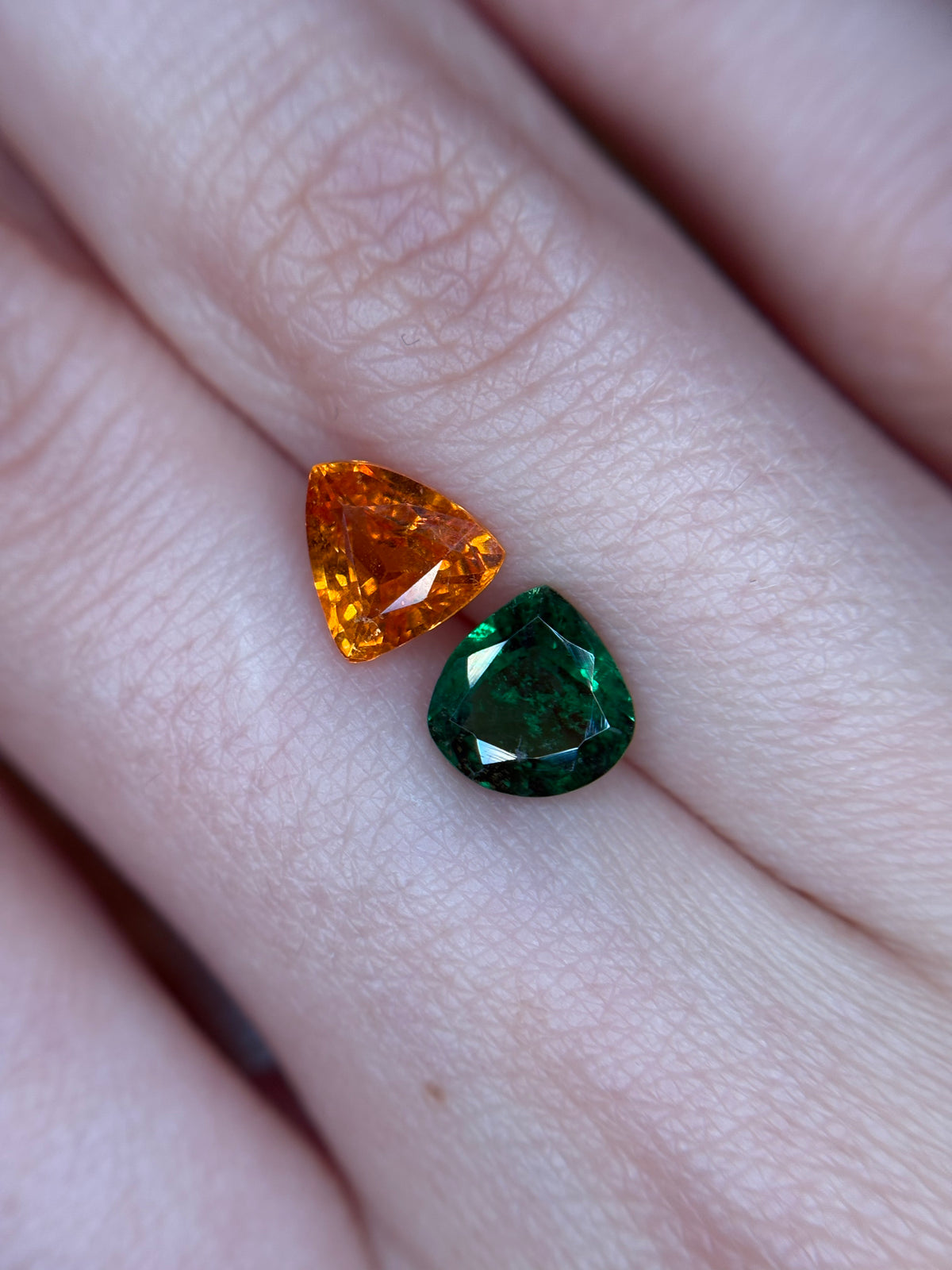 2.16ct Toi et Moi Tsavorite & Spessartine THAIC1045