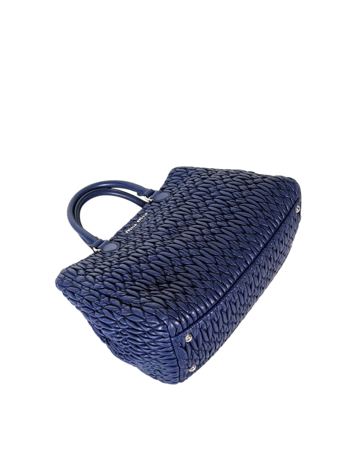 Miu Miu Navy Blue Crystal Tote Bag