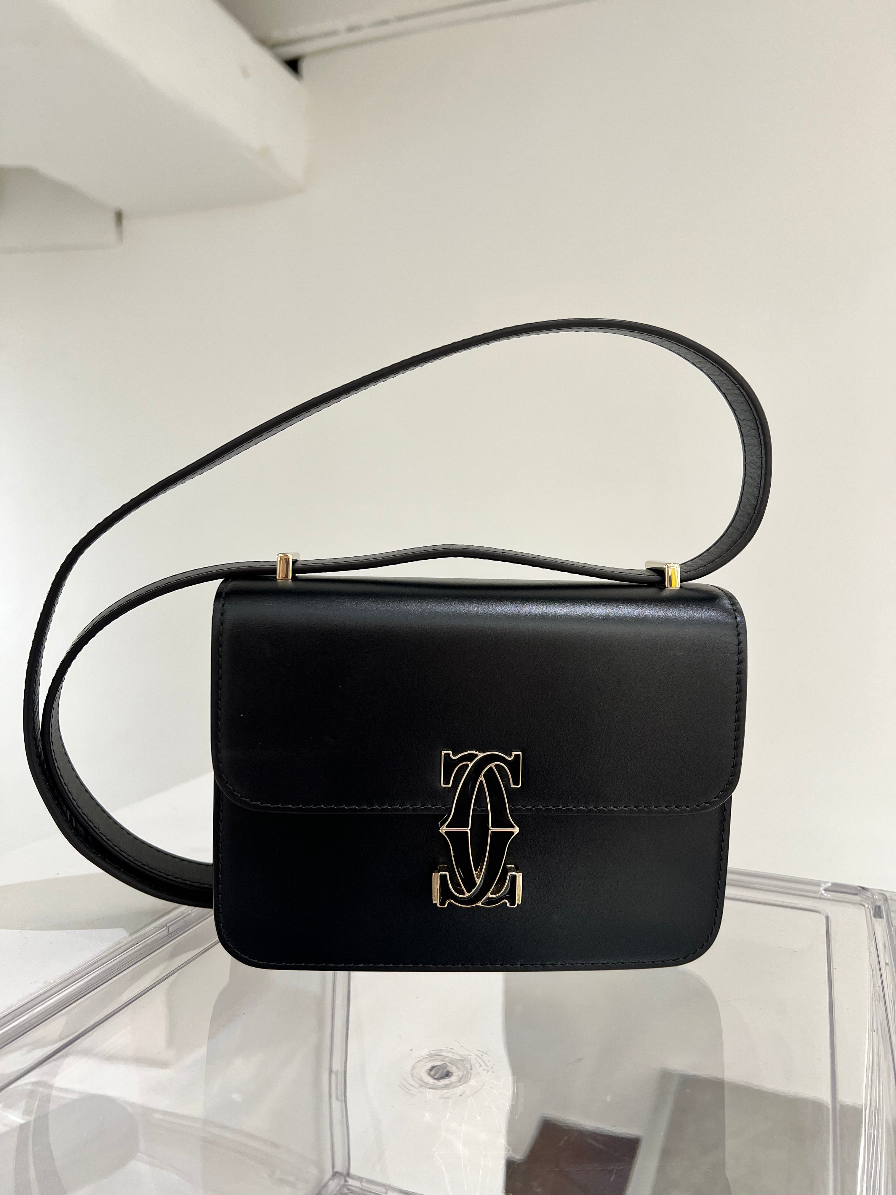 CARTIER BLACK CALF C DE CARTIER BAG SYC1975