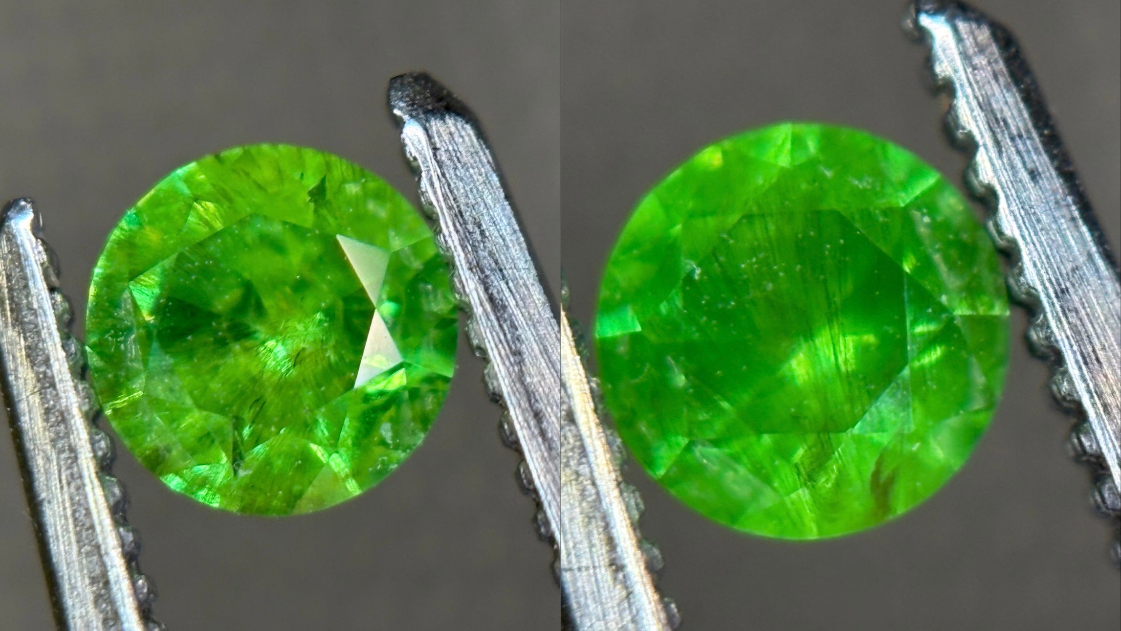 0.81ct Russian Demantoid Bobrovka PAIR (3) DXBCS4850