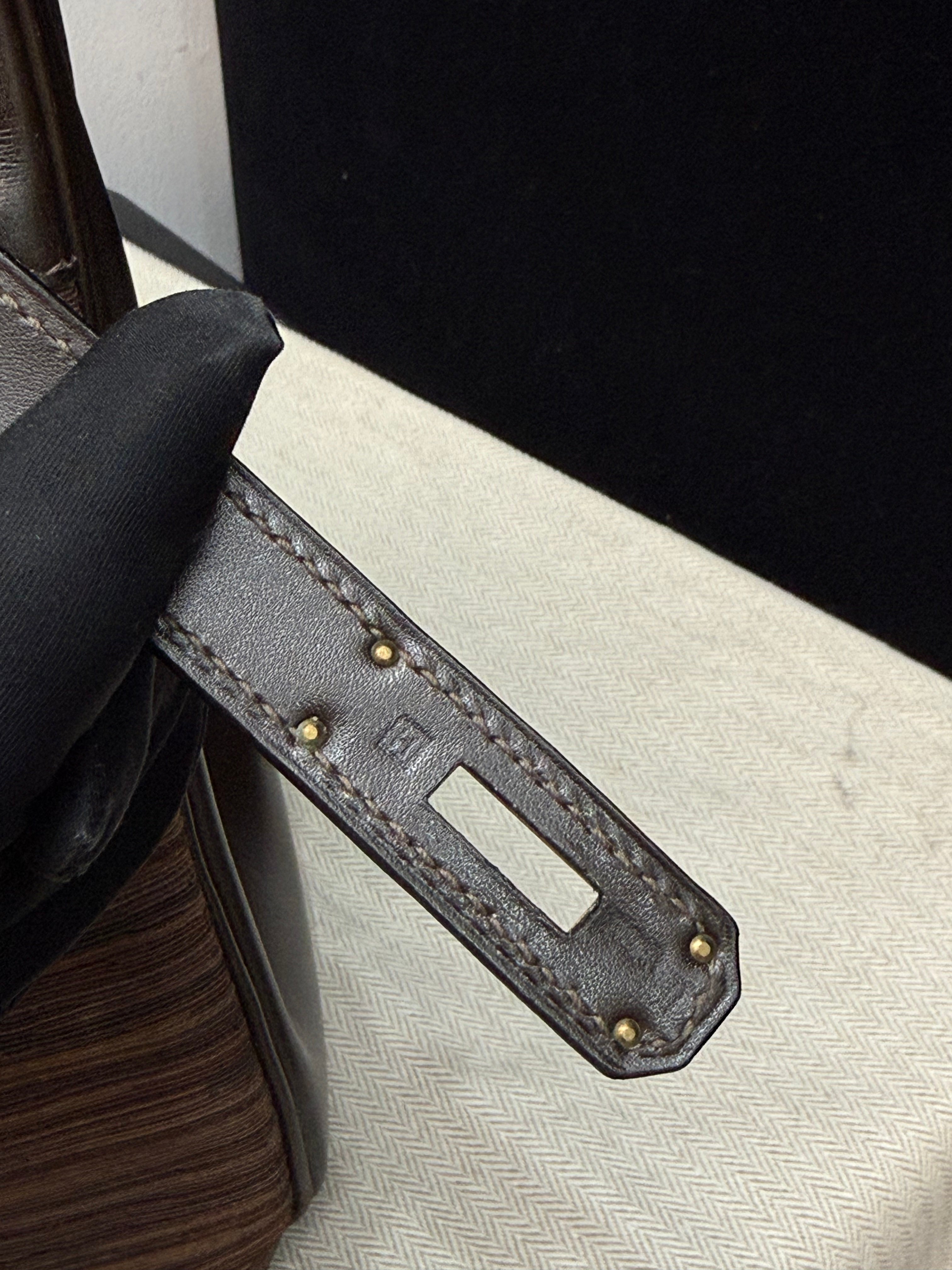 Hermes Birkin 35 Shearling Leather Bag