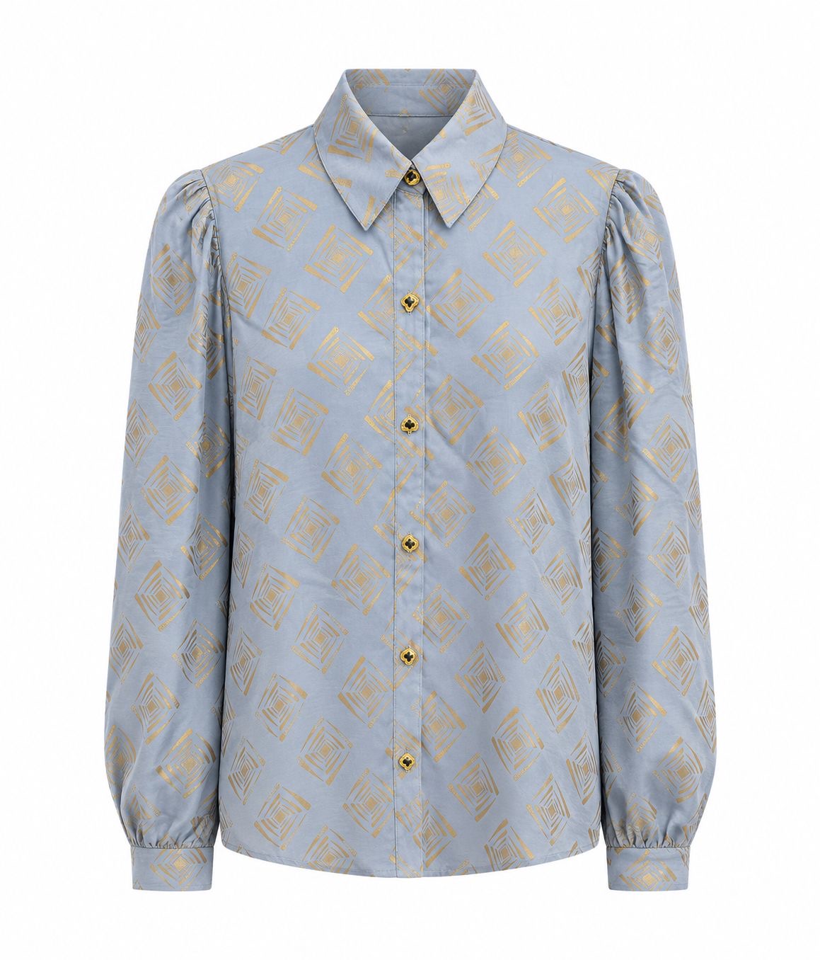 SHIRT LINEN BLUE GOLD  MCL11898