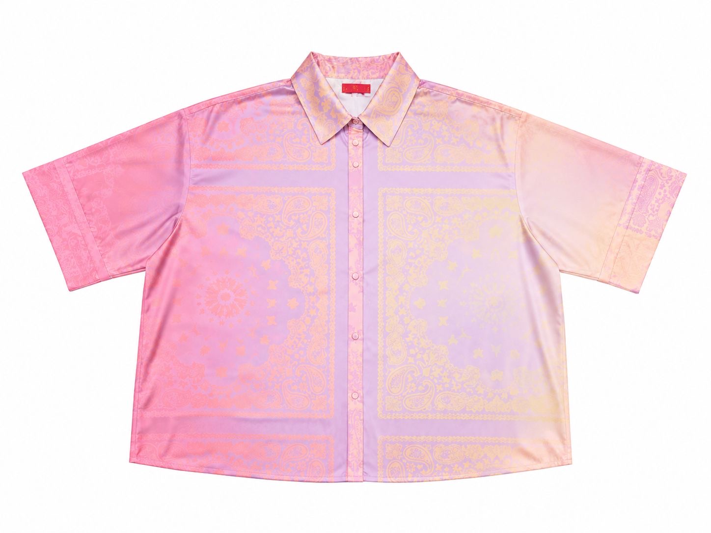 SHIRT KAREY SQUARE BANDANA PINK GRADIENT MCL12127
