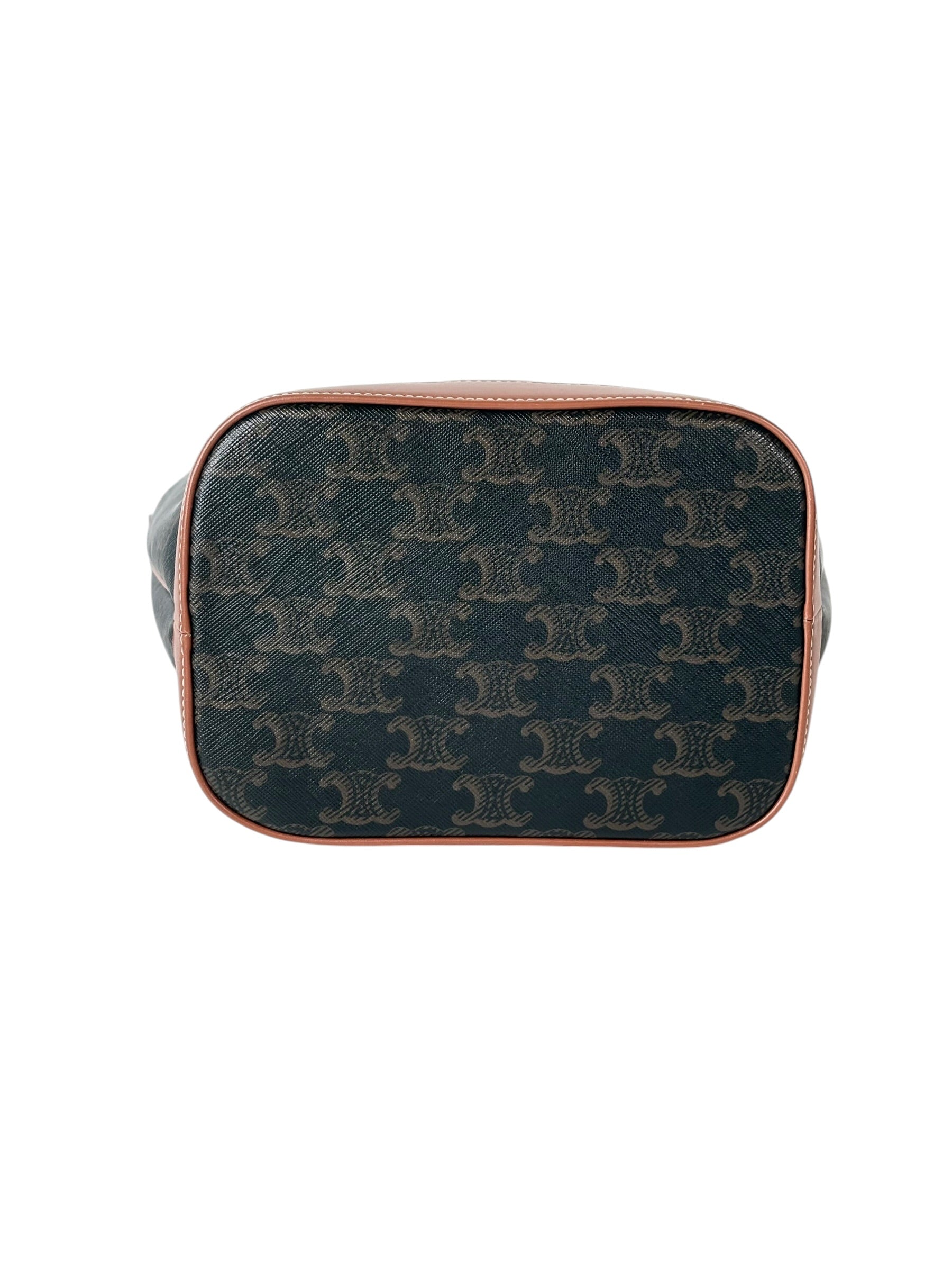 Celine Small Bucket Triomphe Canvas Bag