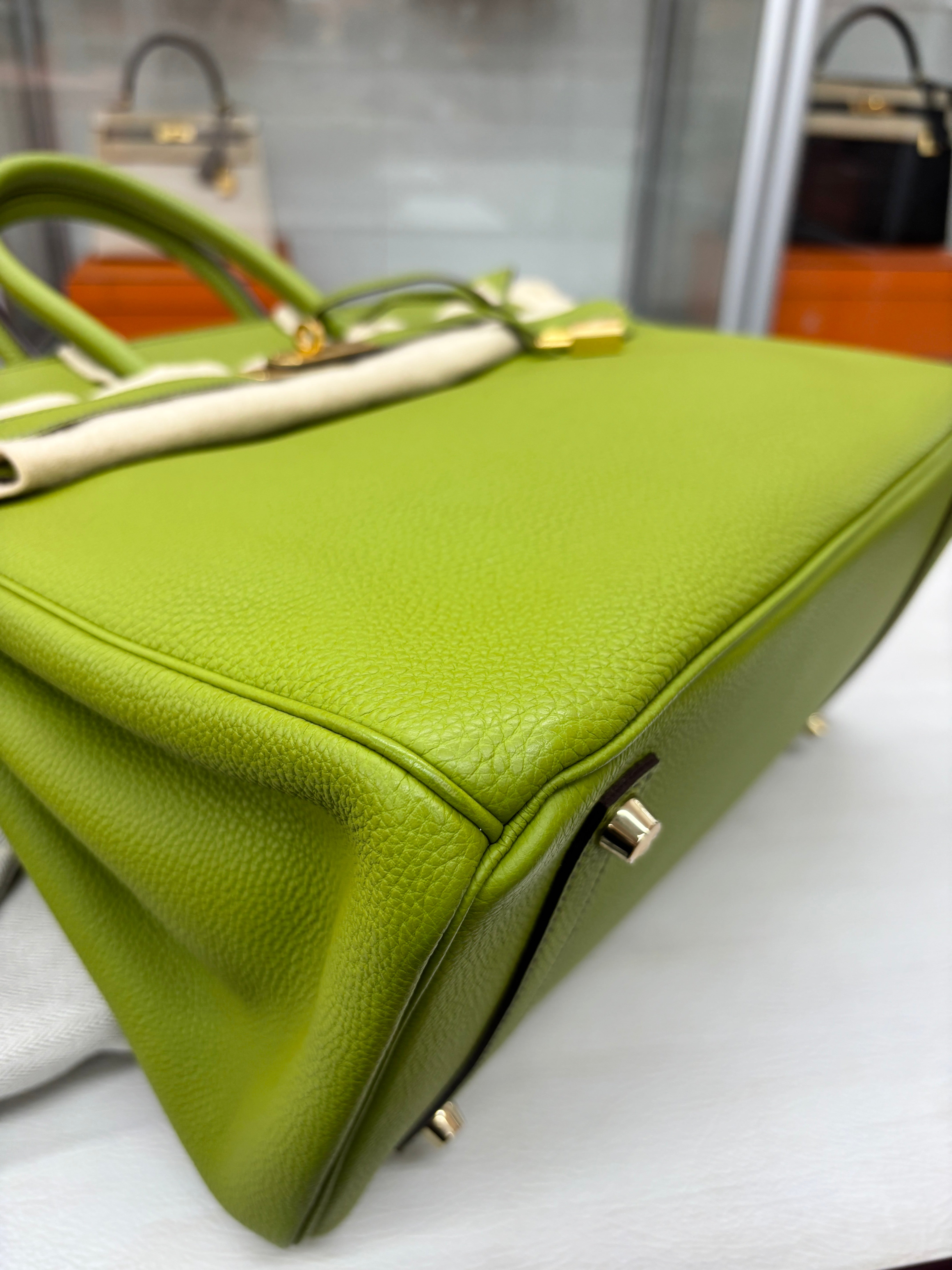 Hermès Birkin 35  Vert Anis Togo GHW