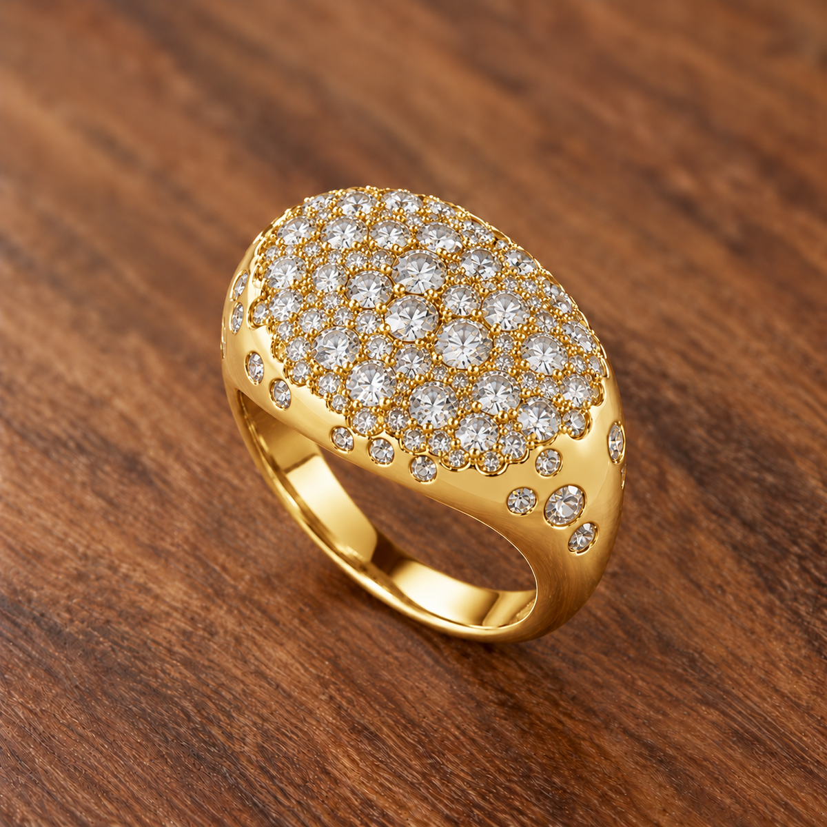 18k Sugar Dust Band Ring SETTING ONLY SABSET072