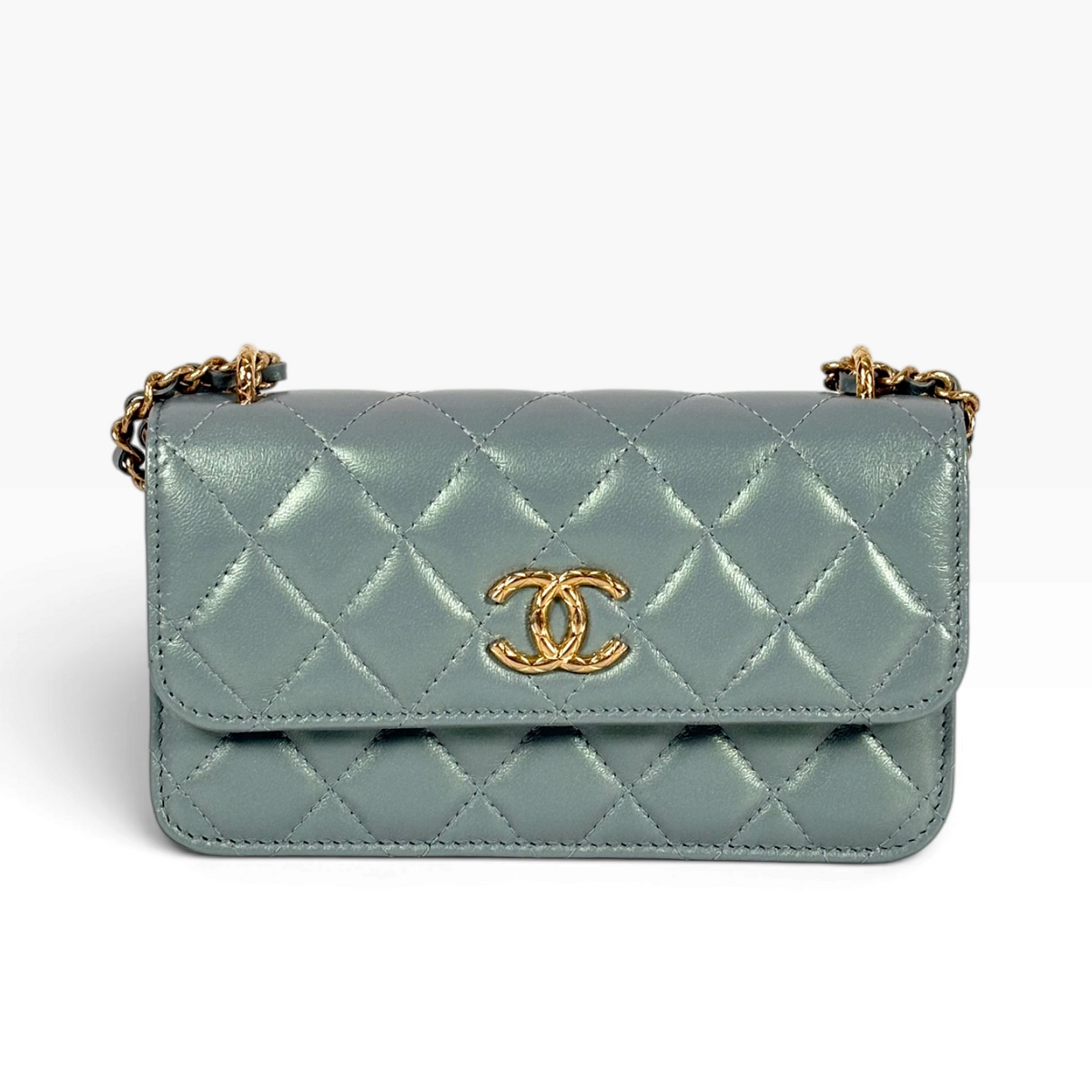 Chanel Light Green WOC Bag