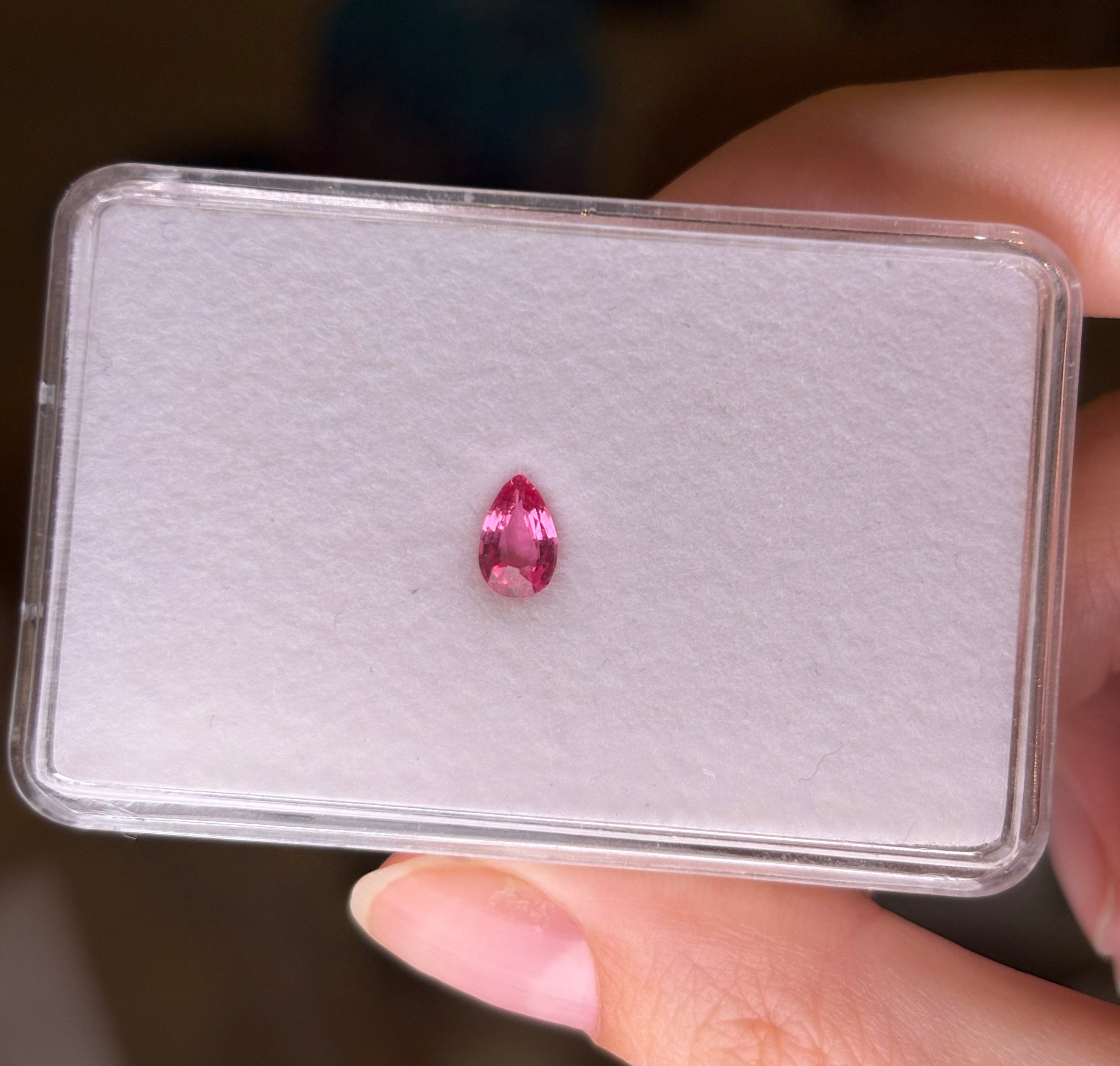 0.59ct Mahenge Spinel Pear DXBCS4580