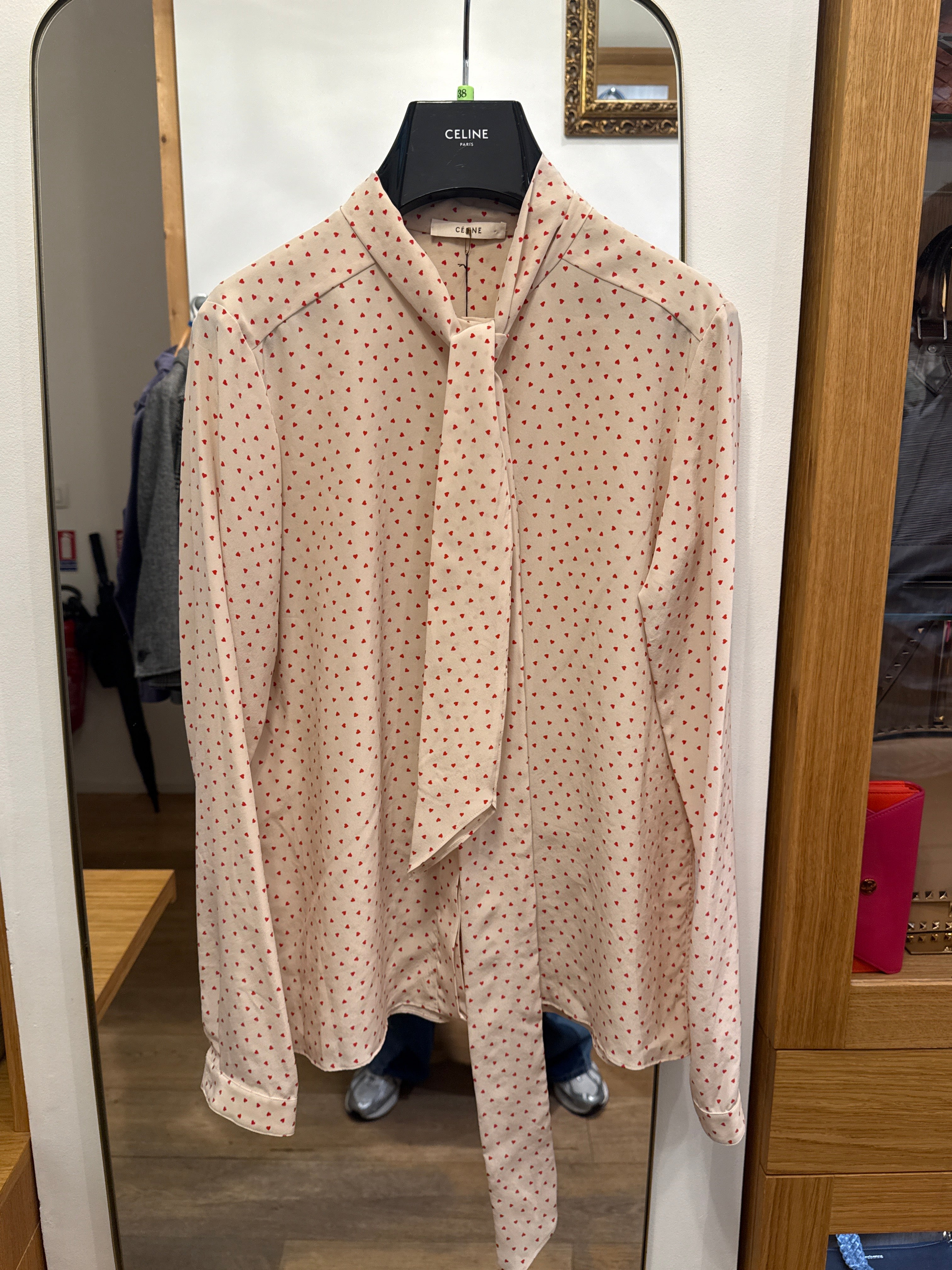 Celine bow shirt with heart AGC3627