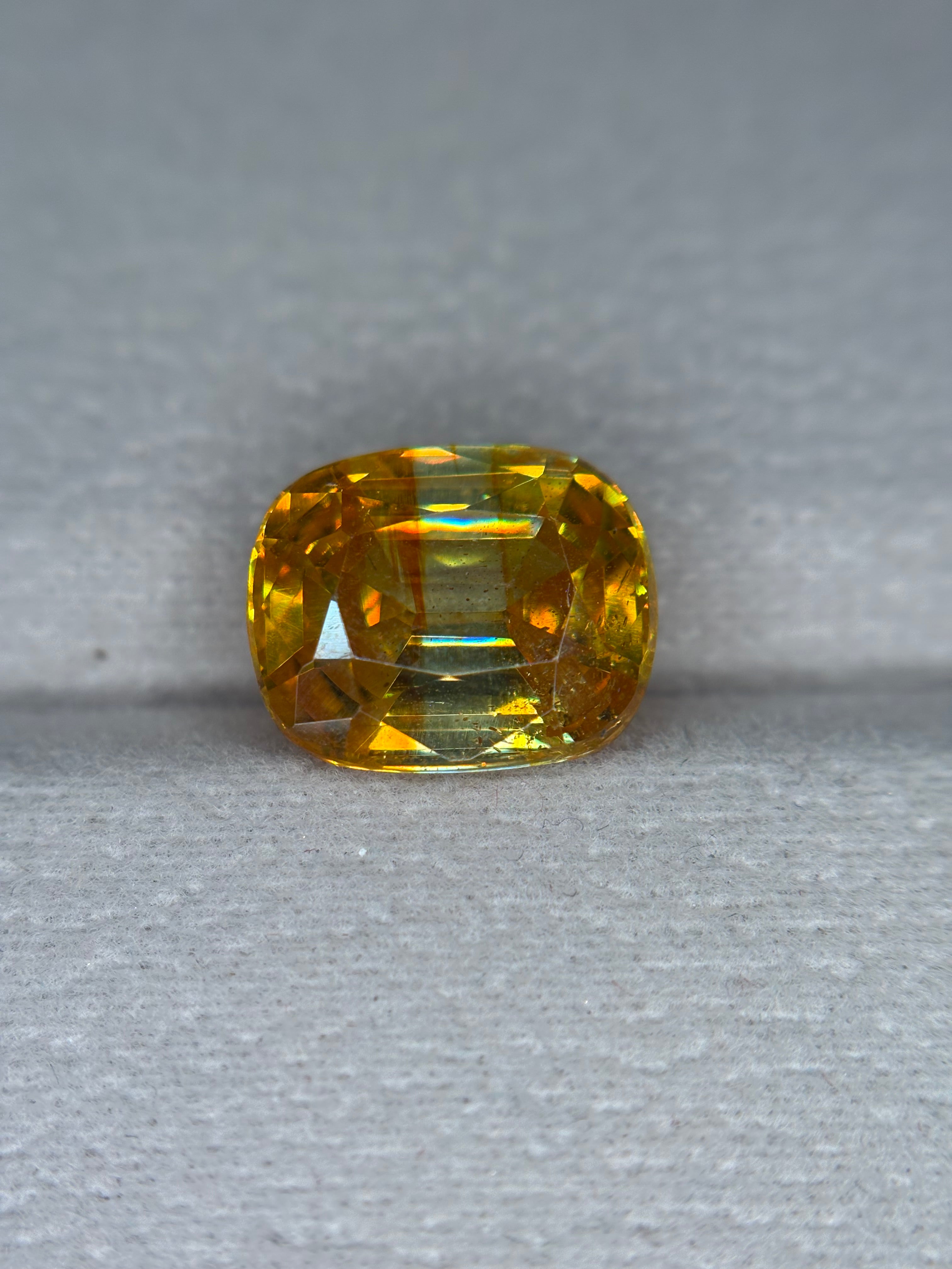 6.55ct Sphalerite Spain Cushion THAIC0357
