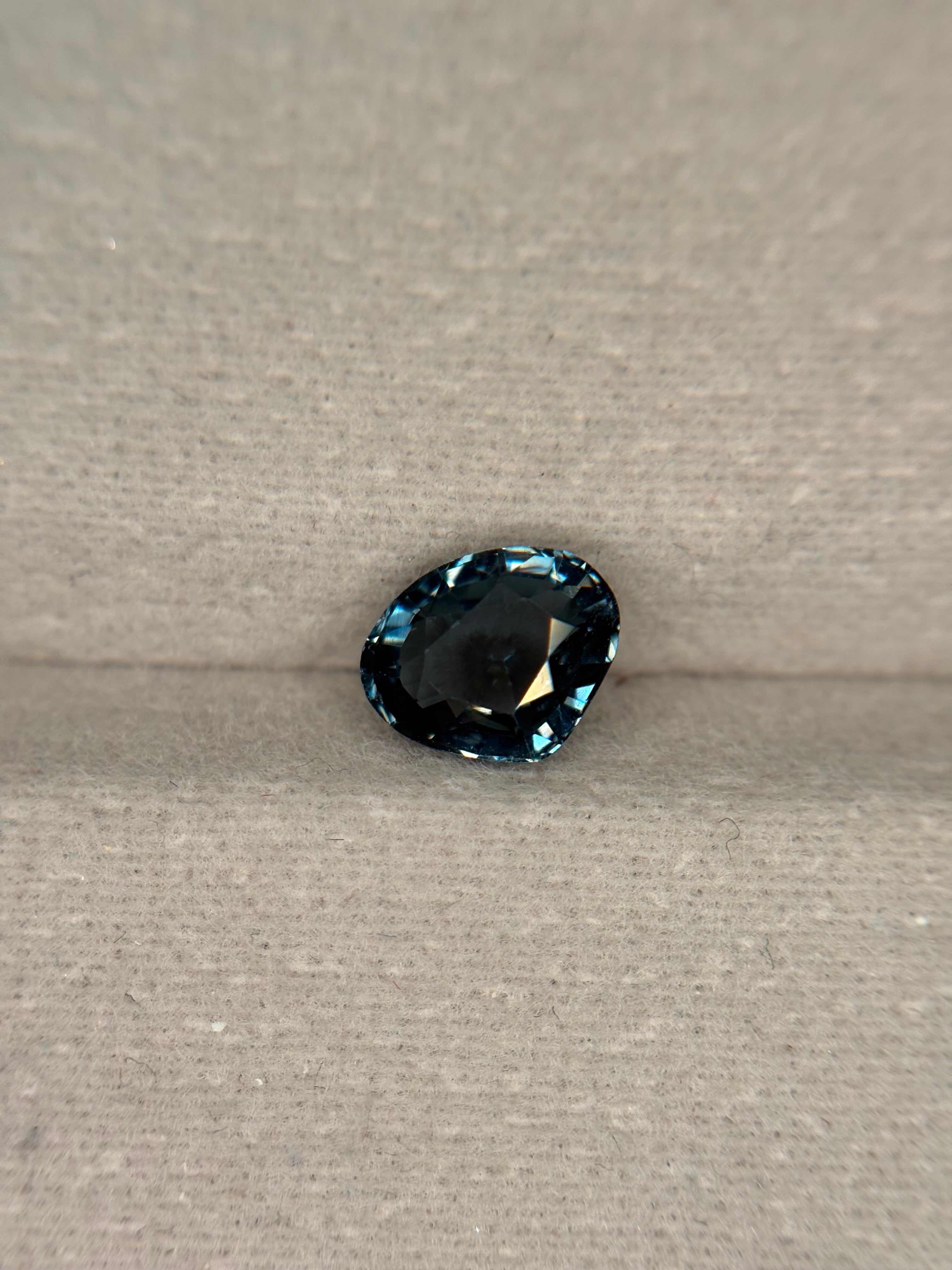 1.07ct Metallic Blue Spinel Pear DXBCS1560