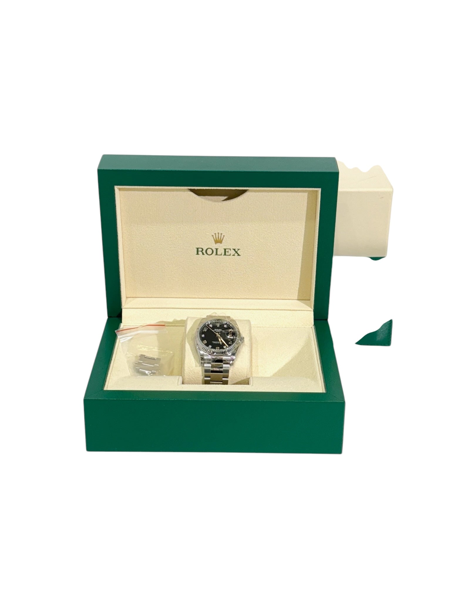 Rolex 34mm Oyster Perpetual Date SS/6D - Full Set