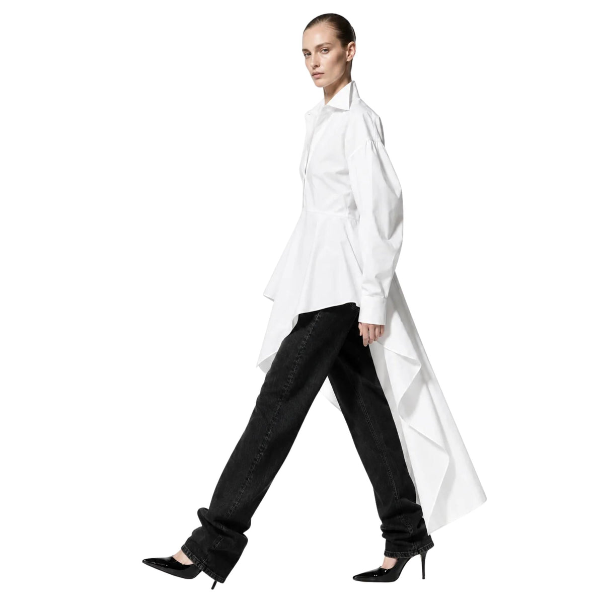 DRAMATIC HIGH-LOW SHIRT قميص “KATERINA”