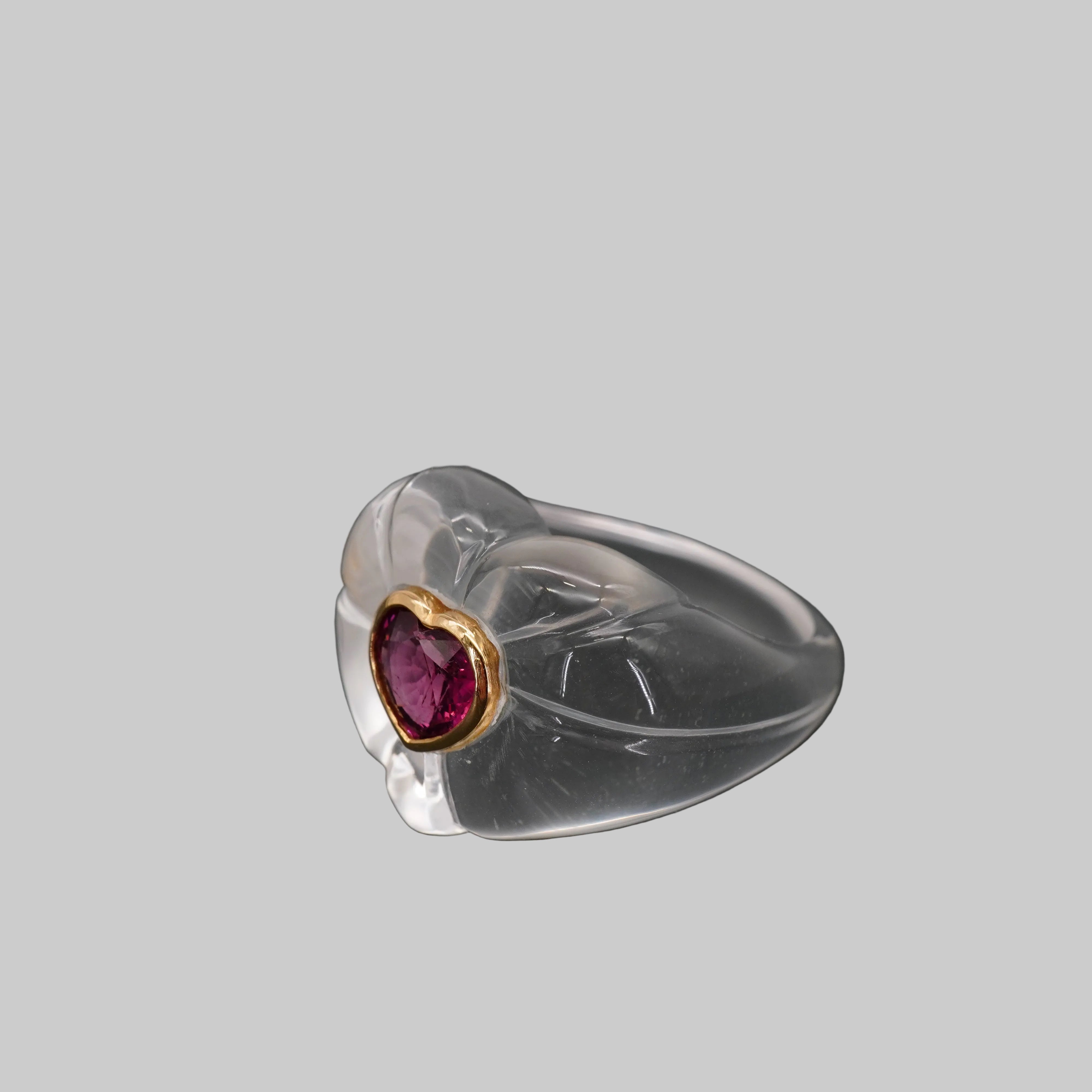 SEN BY SANDY HEART RING POP PINK SPINEL  AVCHK391