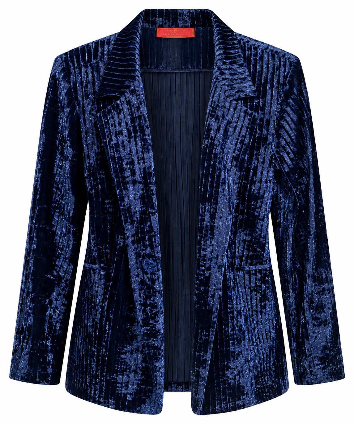 JACKET CLEA PLEATED VELVET NIGHT BLUE MCL13616
