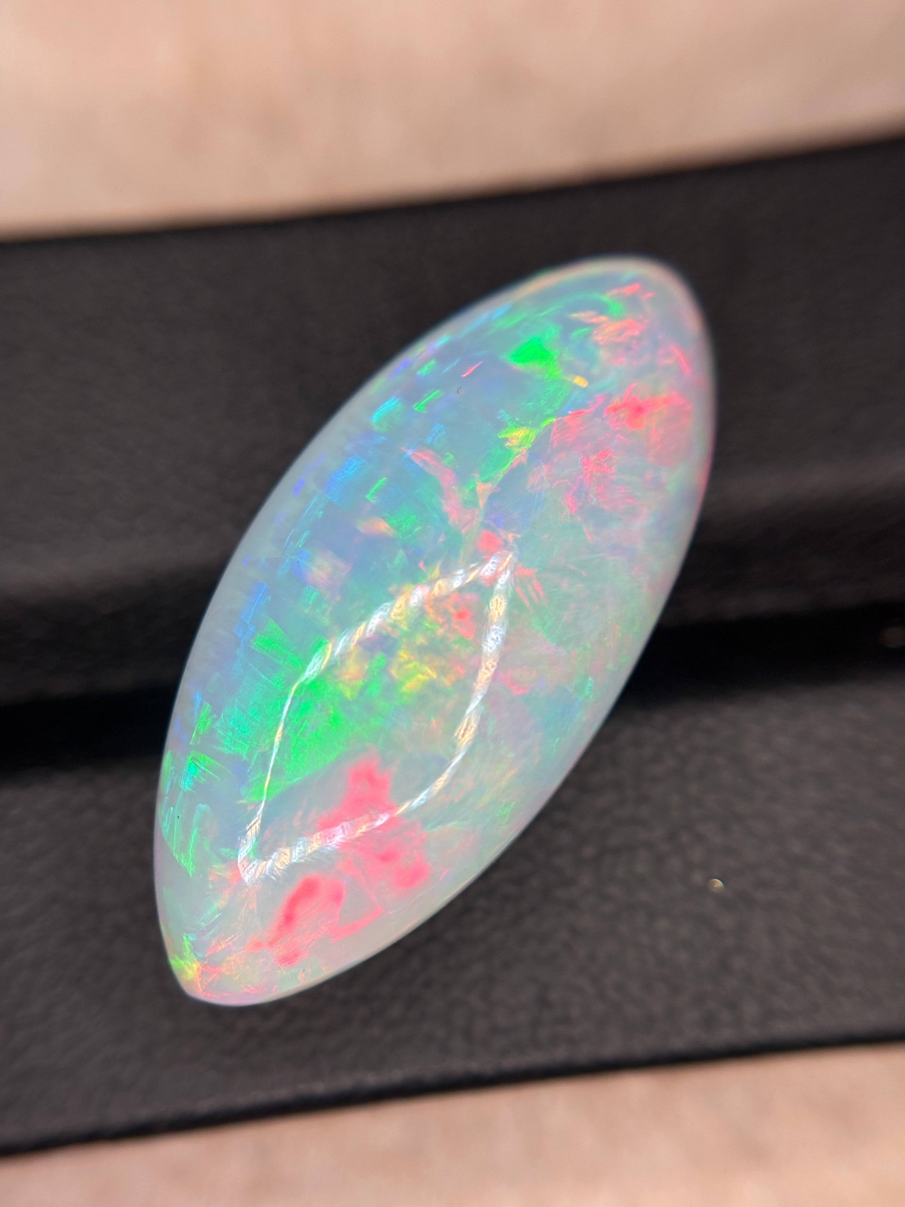 19.55ct White Opal Cab THAIC0478