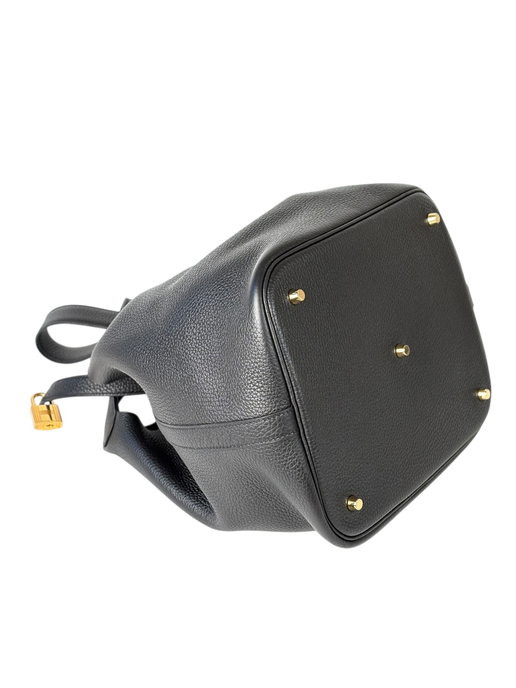 Hermes Picotin 26 Black TC with GHW