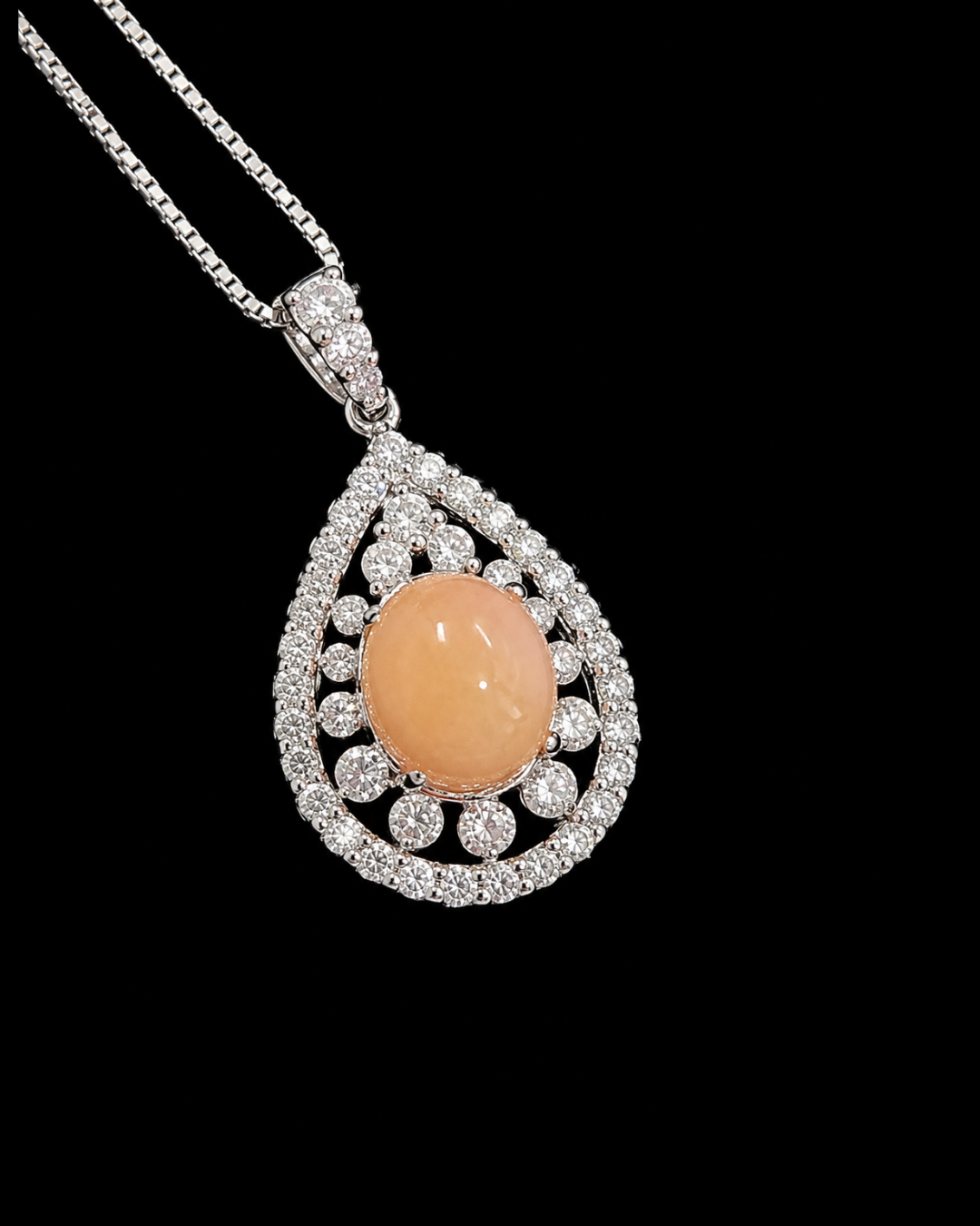 Conch Pearl Necklace in Pt900/850 / C3.229ct / D0.80ct 4180 JJC0703