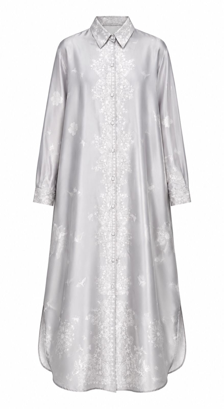 DRESS CAROLINE BANDANA DOVE GREY SILVER MCL12059