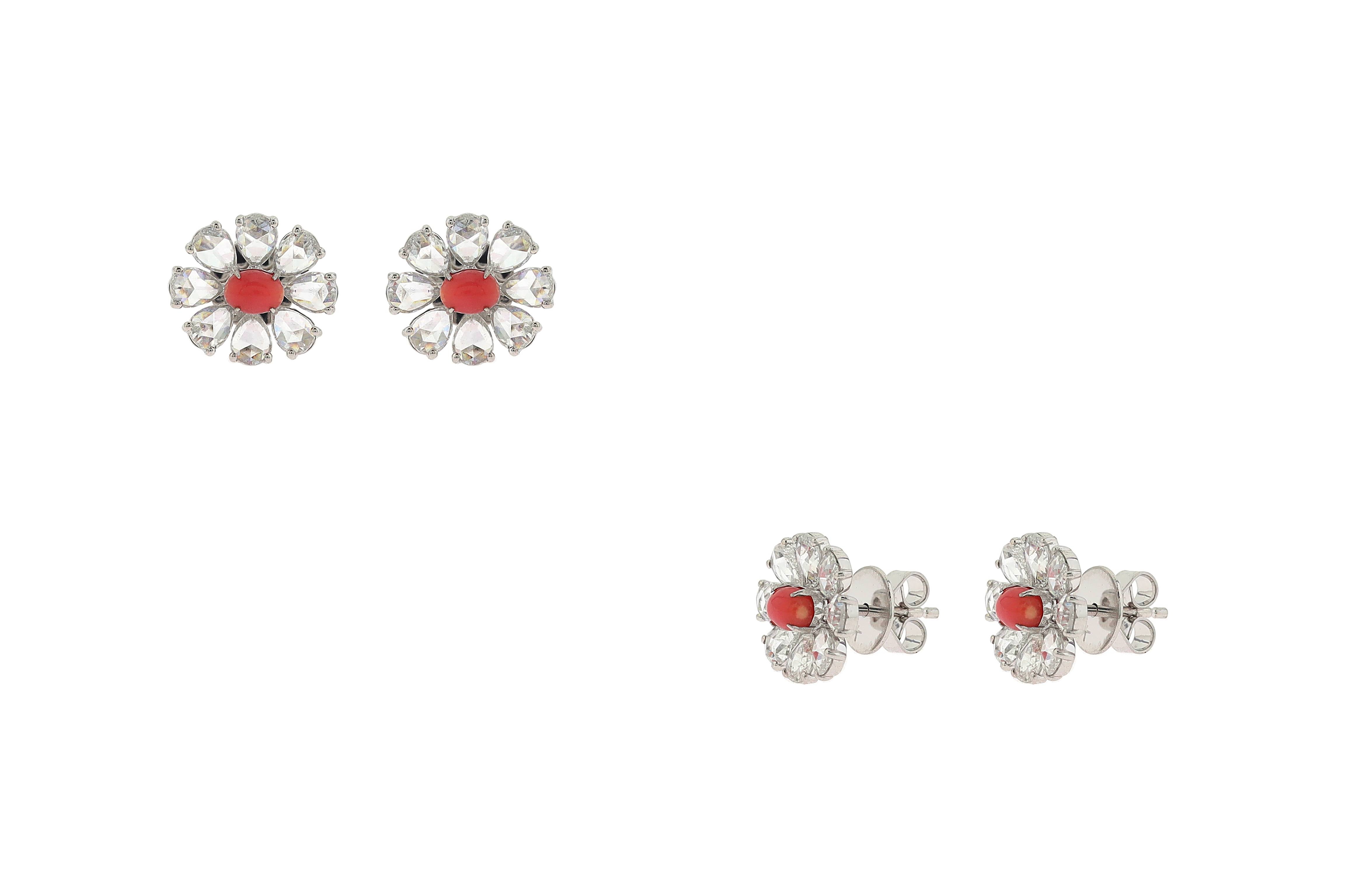 2.79 CTEX PEAR RC CONCH PEARL EARRINGS E8603