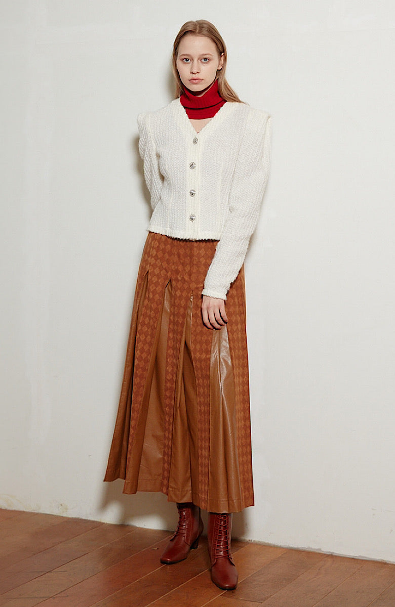 PLEATED MAXI SKIRT