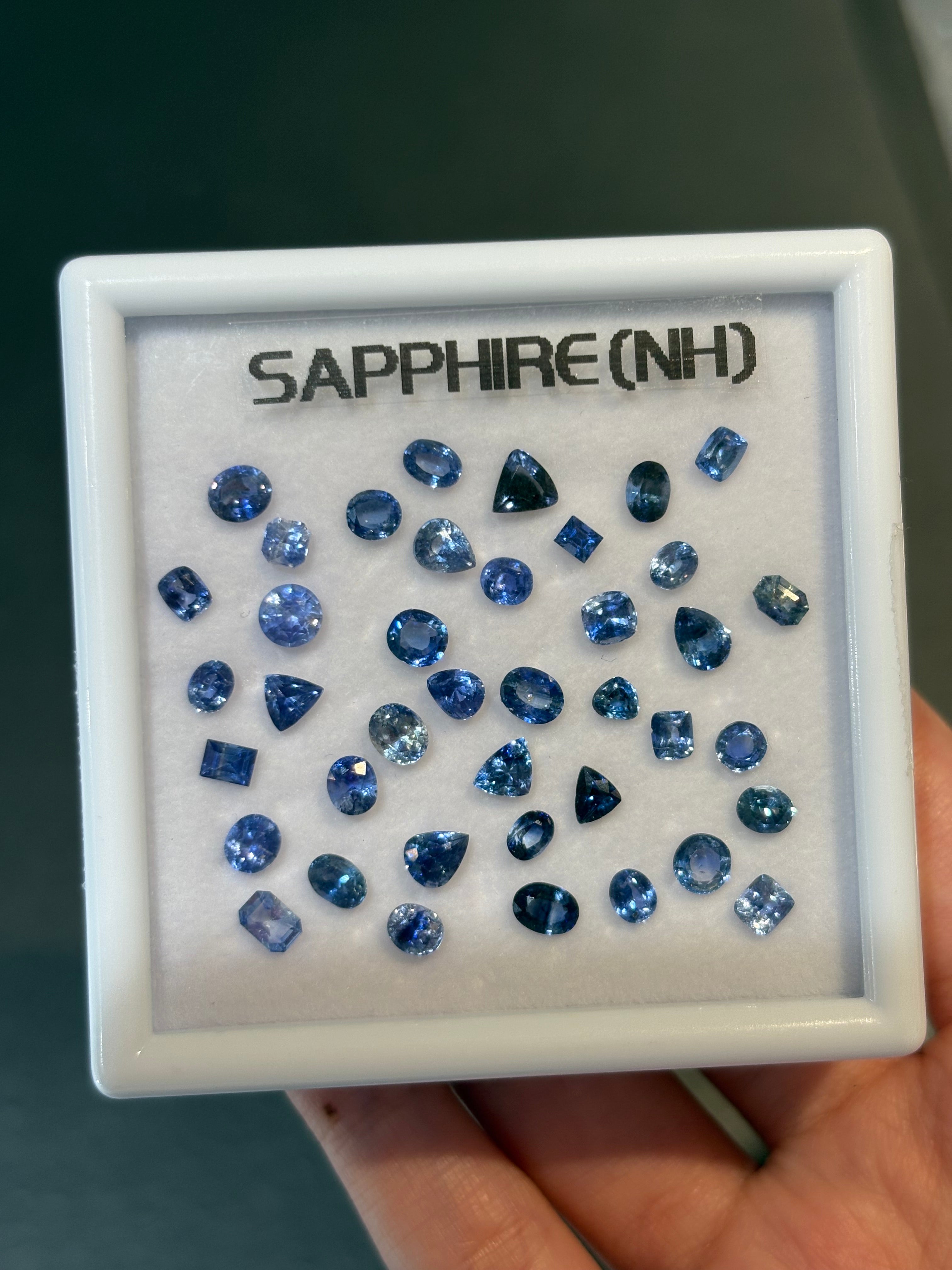 No Heat Blue Sapphire Set 2pcs  DXBCS5705