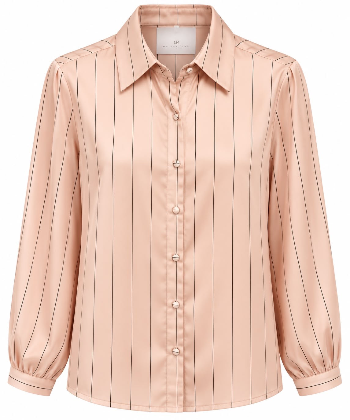 SHIRT BIANCA PINSTRIPES LIGHT PINK BROWN  MCL13326