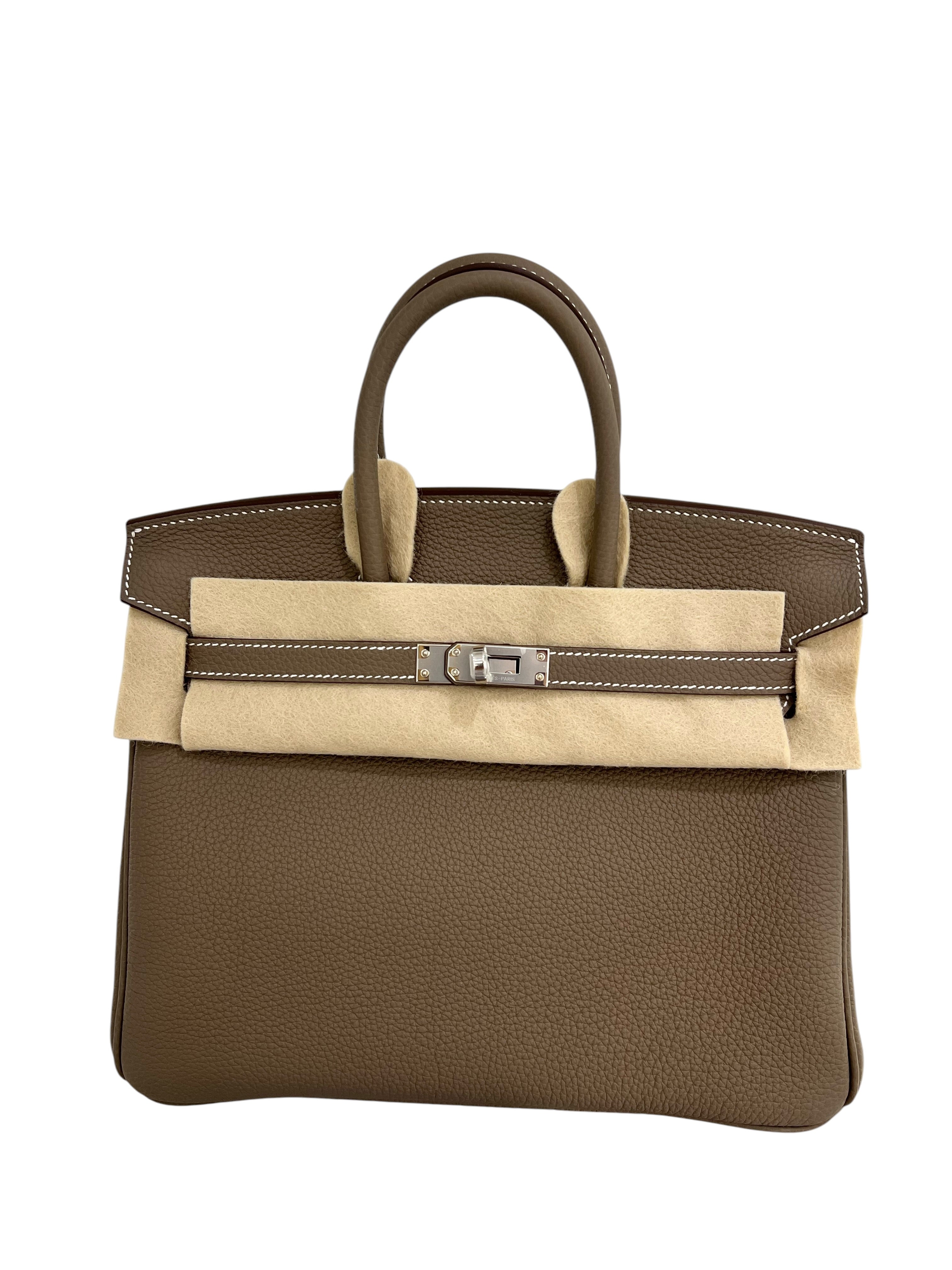 Hermes B25 Etoupe Togo PHW #K - Full set / New SYC8393H