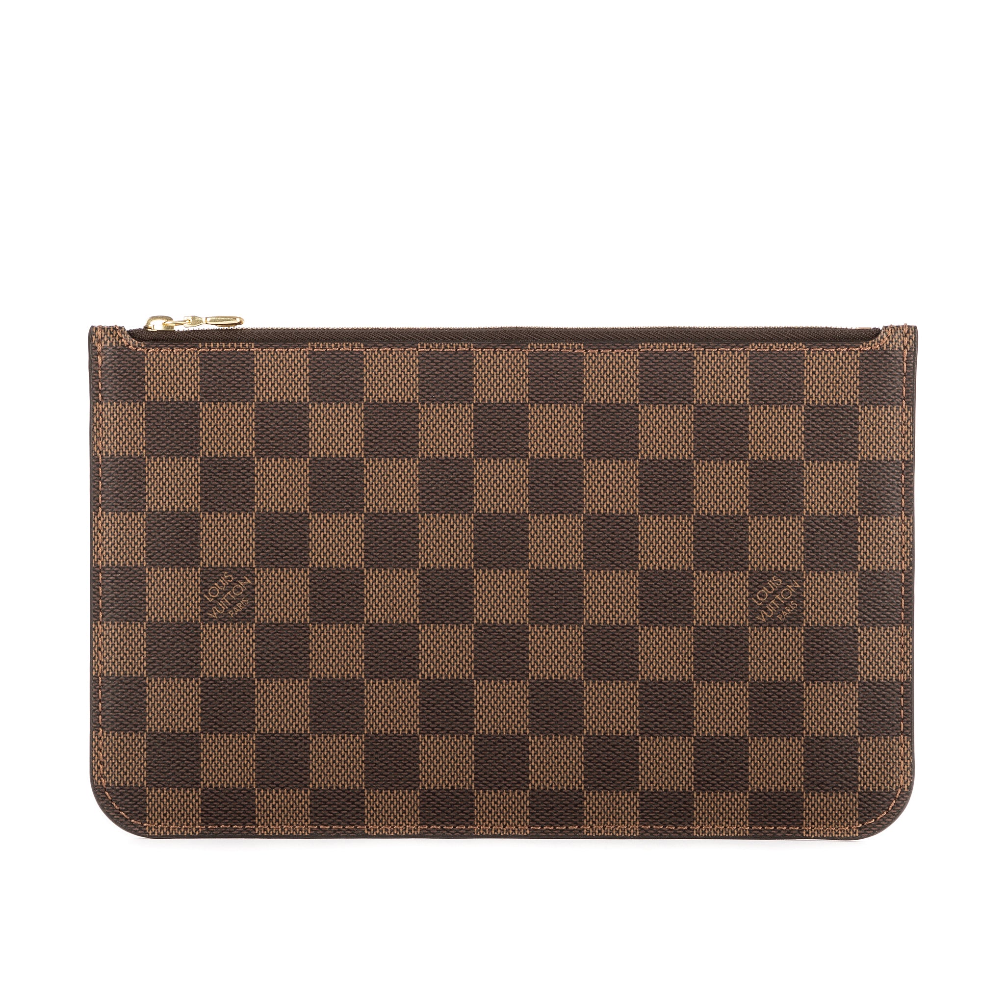 Louis Vuitton Neverfull Pochette 0 Brown Damier Ebene EAH2427