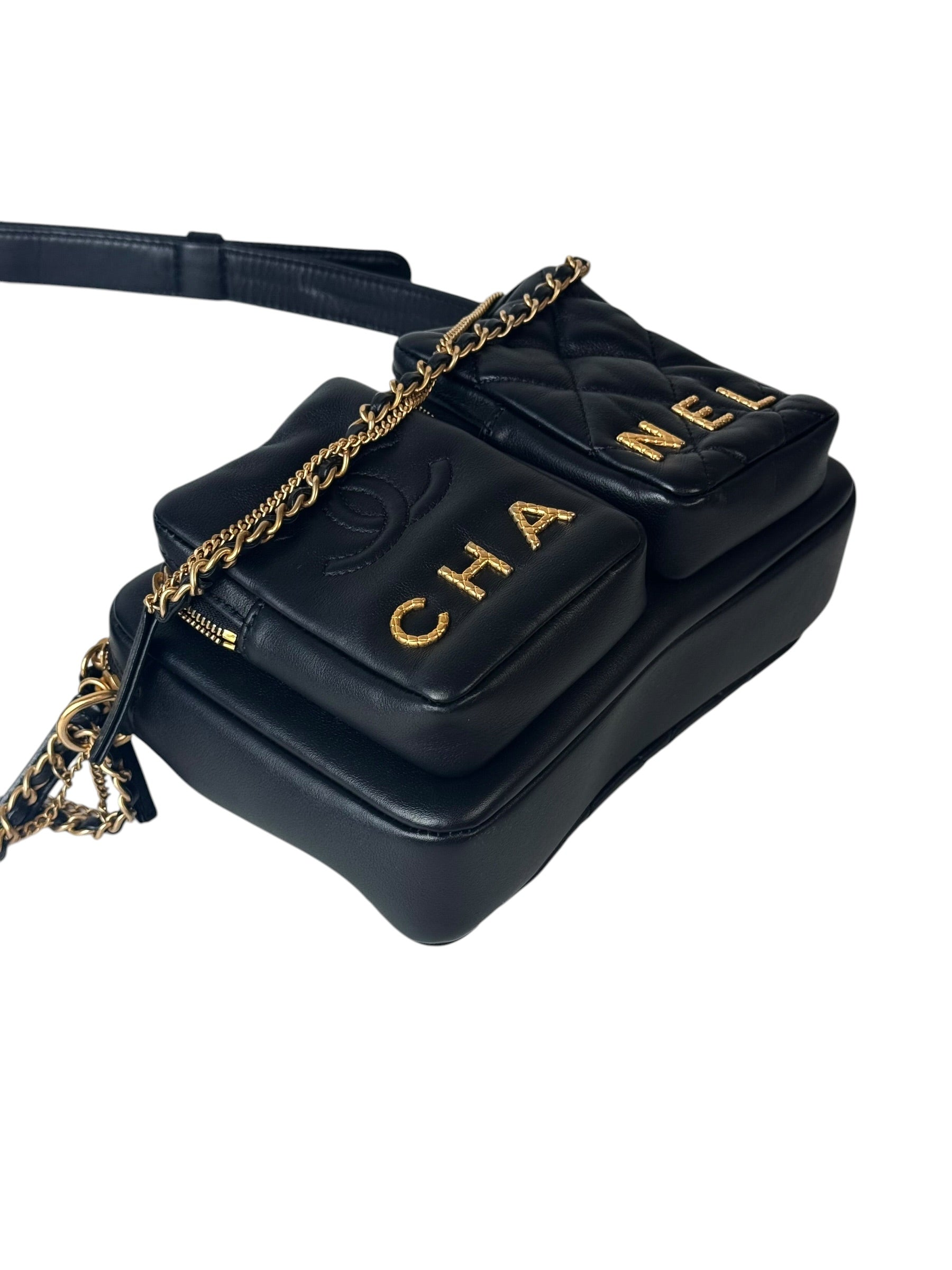 Chanel Black Camera Bag 22C