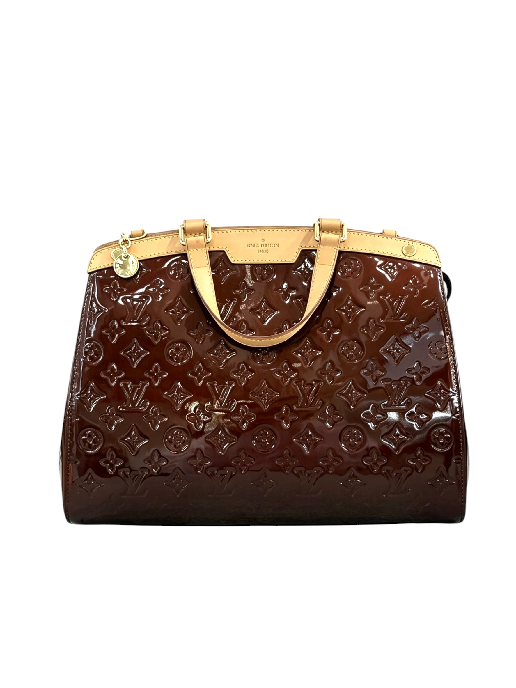 Louis Vuitton Burgundy Amarante GM in Vernis Leather Bag - Full Set