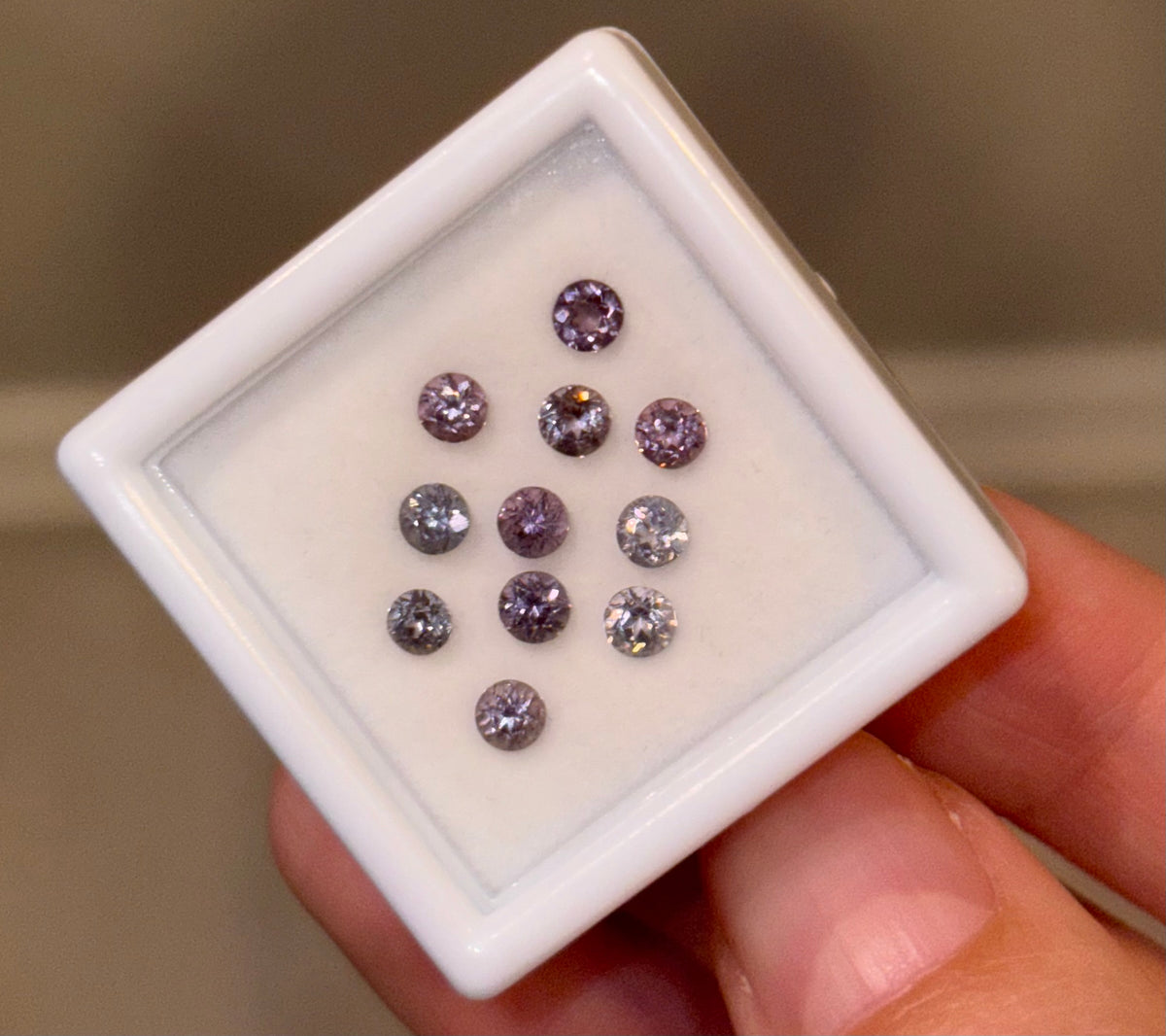 1.50ct Stormy Grey Spinel Melee THAIC0725