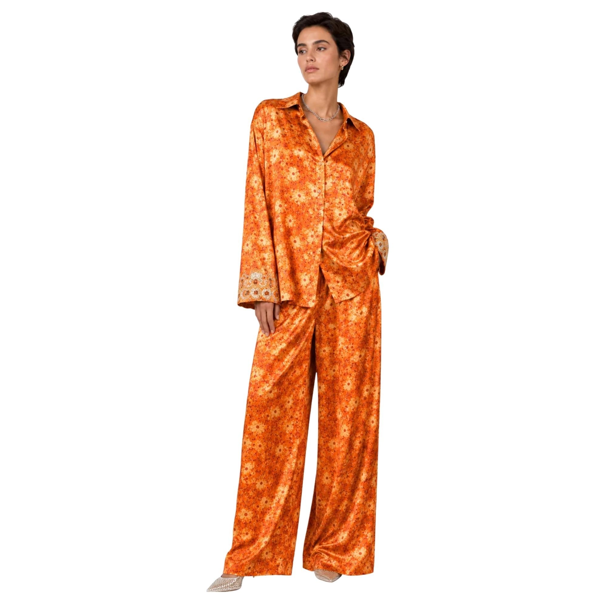 EMBROIDERED TWO-PIECE SET “SCHEHERAZADE BLOOM”