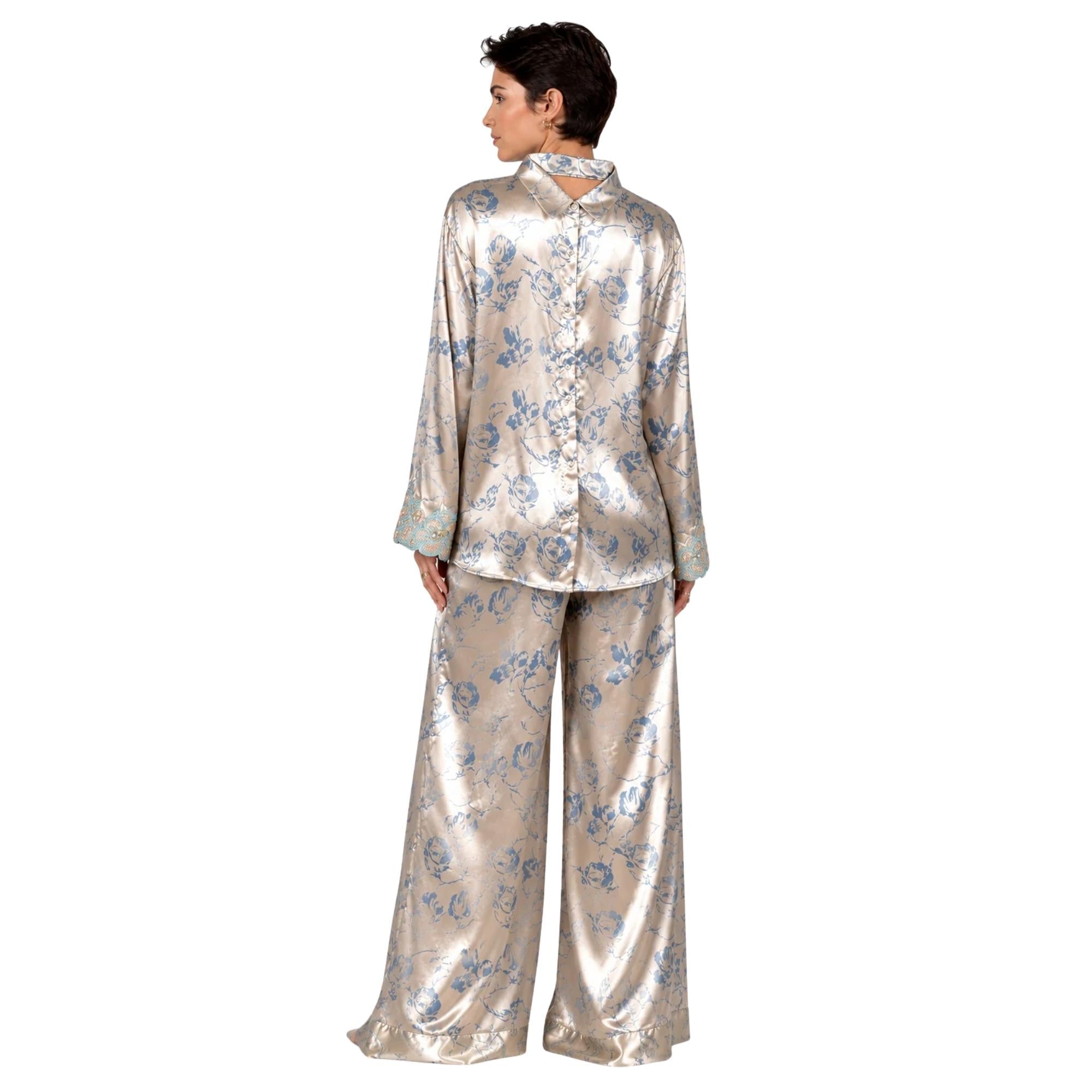 EMBROIDERED TWO-PIECE SET “SCHEHERAZADE BLOOM”