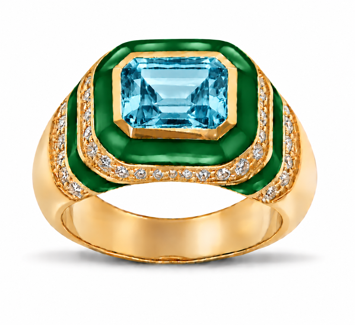 Kyma Dome Ring 18K Yellow Gold THOA001